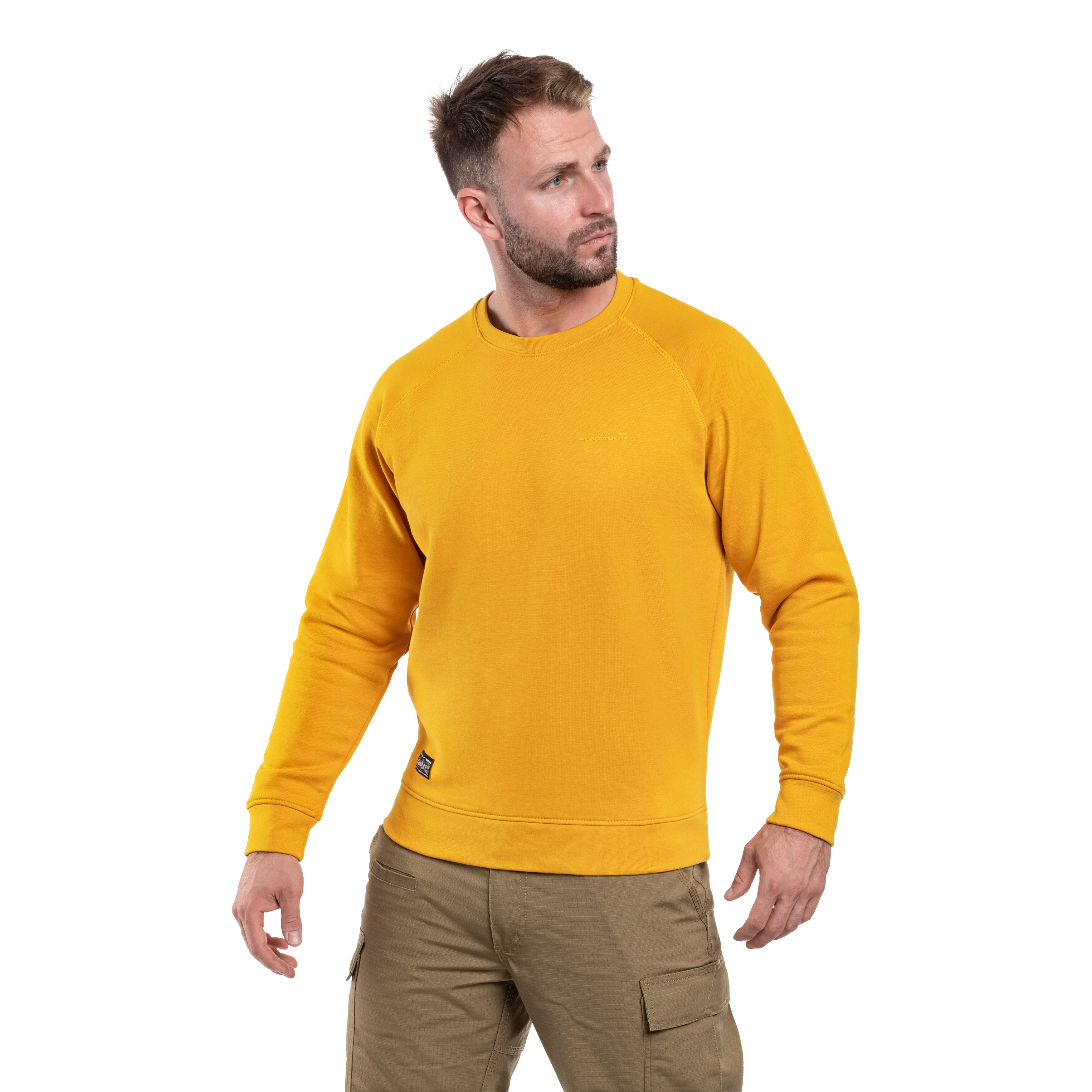Sweatshirt Hawk Blank Pentagon - Tuscan Yellow