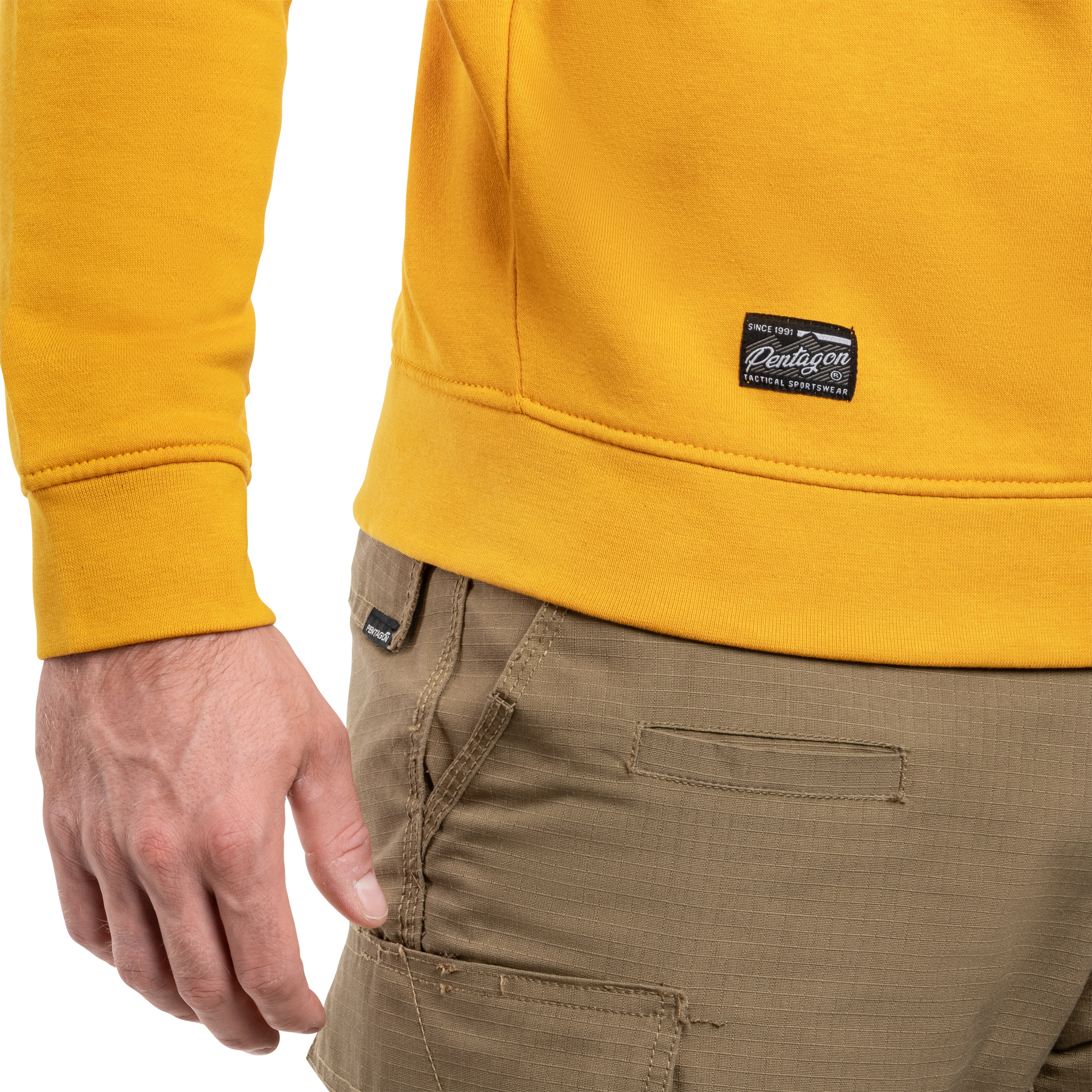 Sweatshirt Hawk Blank Pentagon - Tuscan Yellow