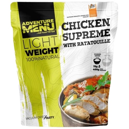 Aliments lyophilisés Poulet suprême avec ratatouille 400 g Adventure Menu