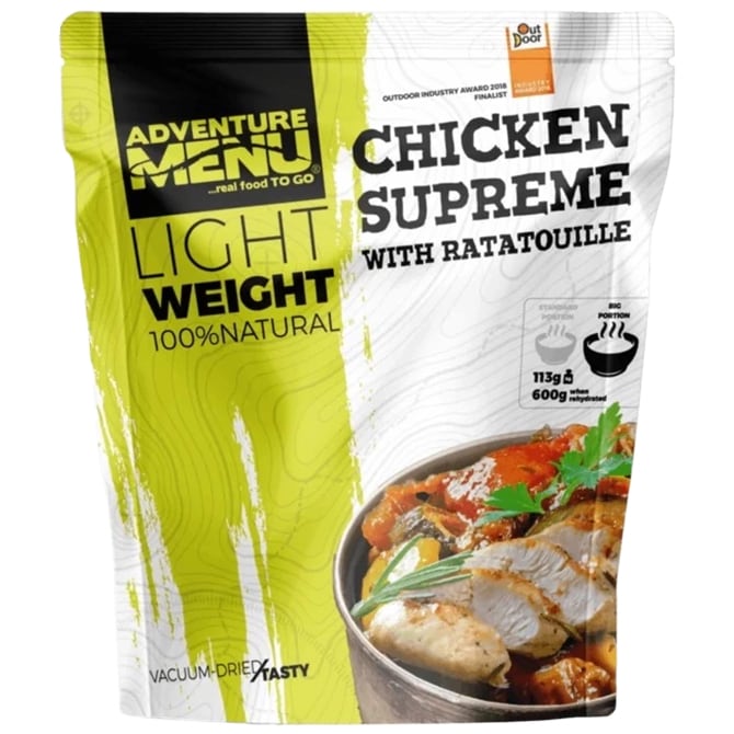 Aliments lyophilisés Poulet suprême avec ratatouille 600 g Adventure Menu