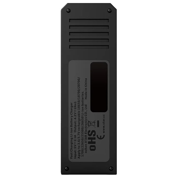 Chargeur pour batterie SC1 Xtar - Black