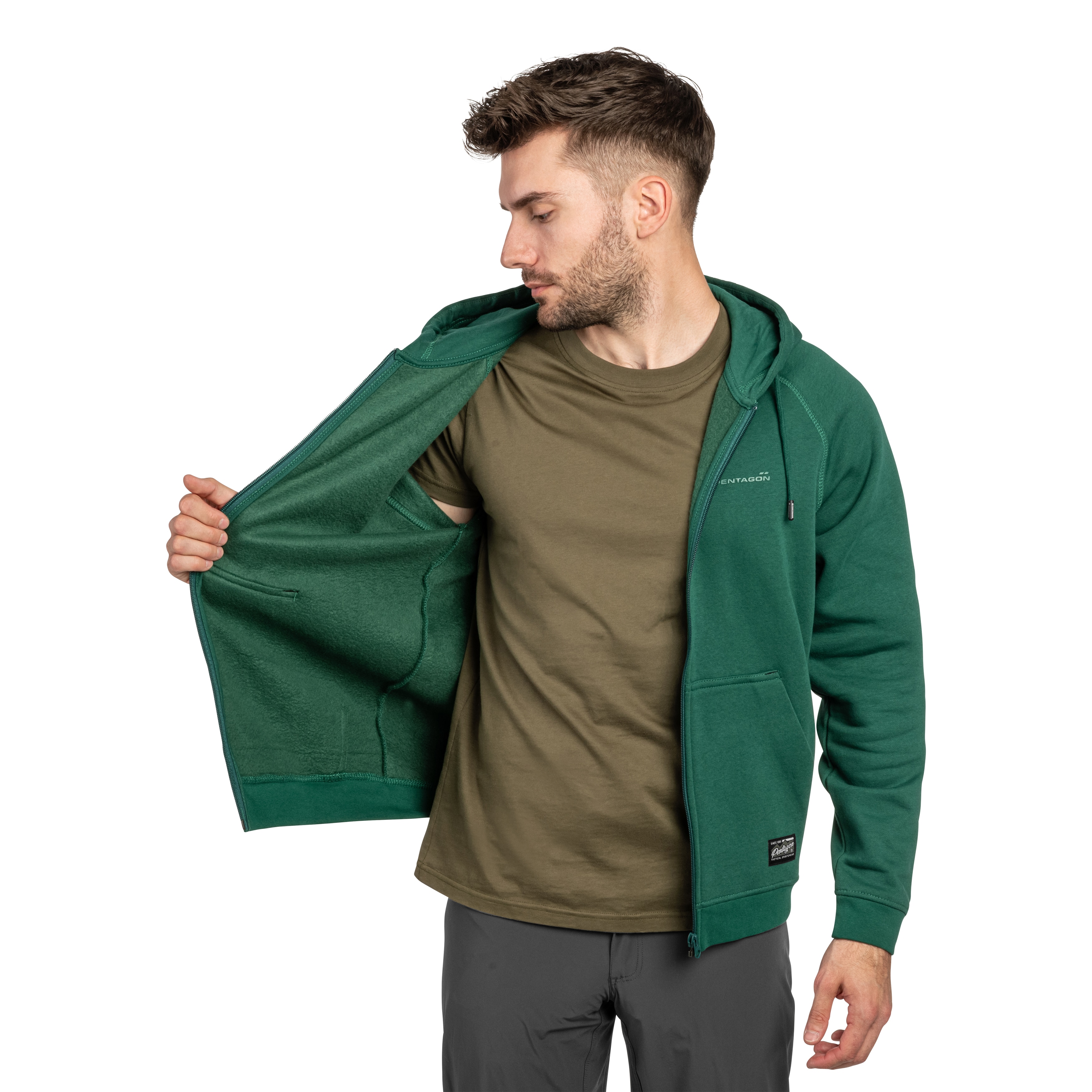 Sweatshirt Phaeton Zip Pentagon - Springbok Green