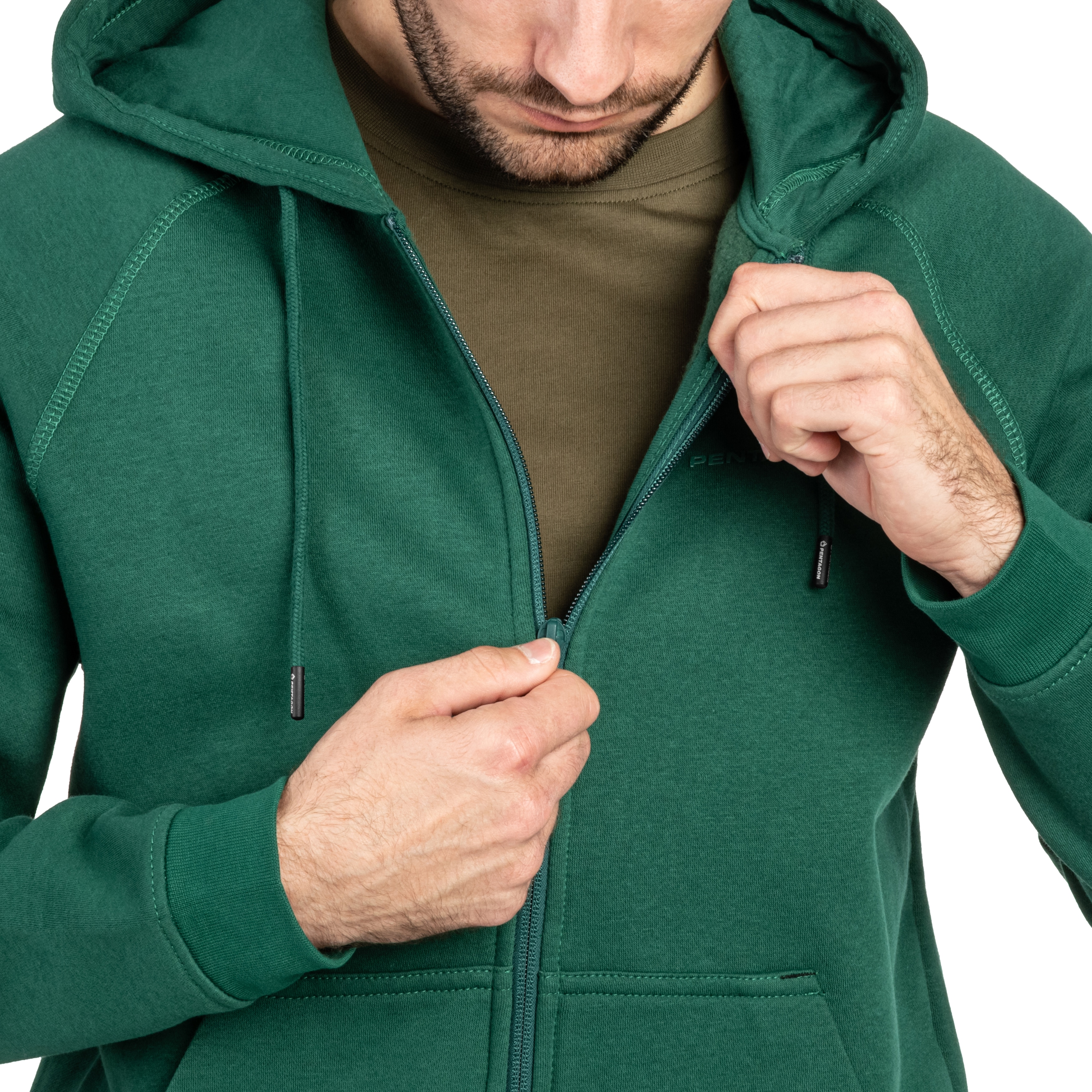 Sweatshirt Phaeton Zip Pentagon - Springbok Green