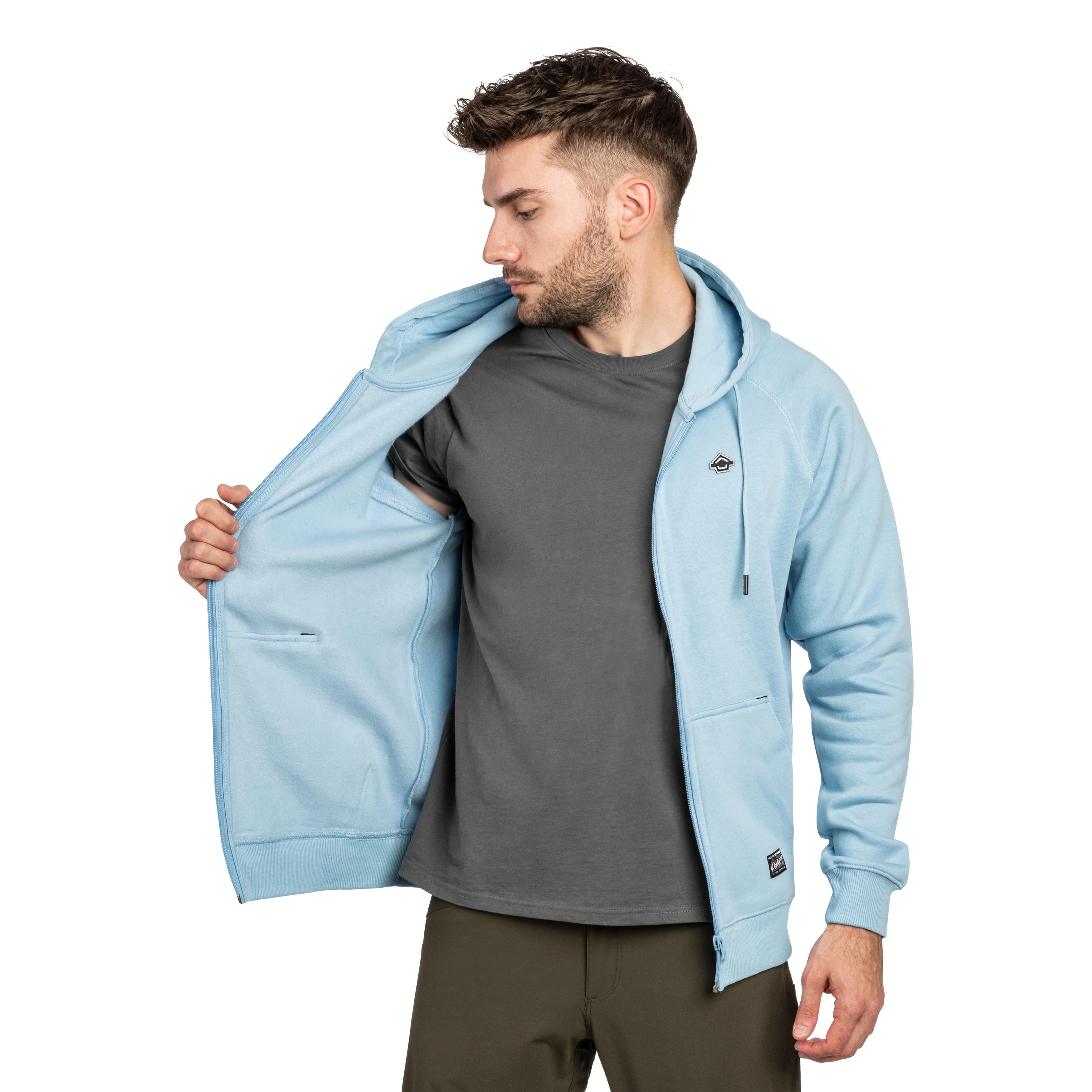 Sweatshirt Phaeton Zip Pentagon - Lagoon Blue