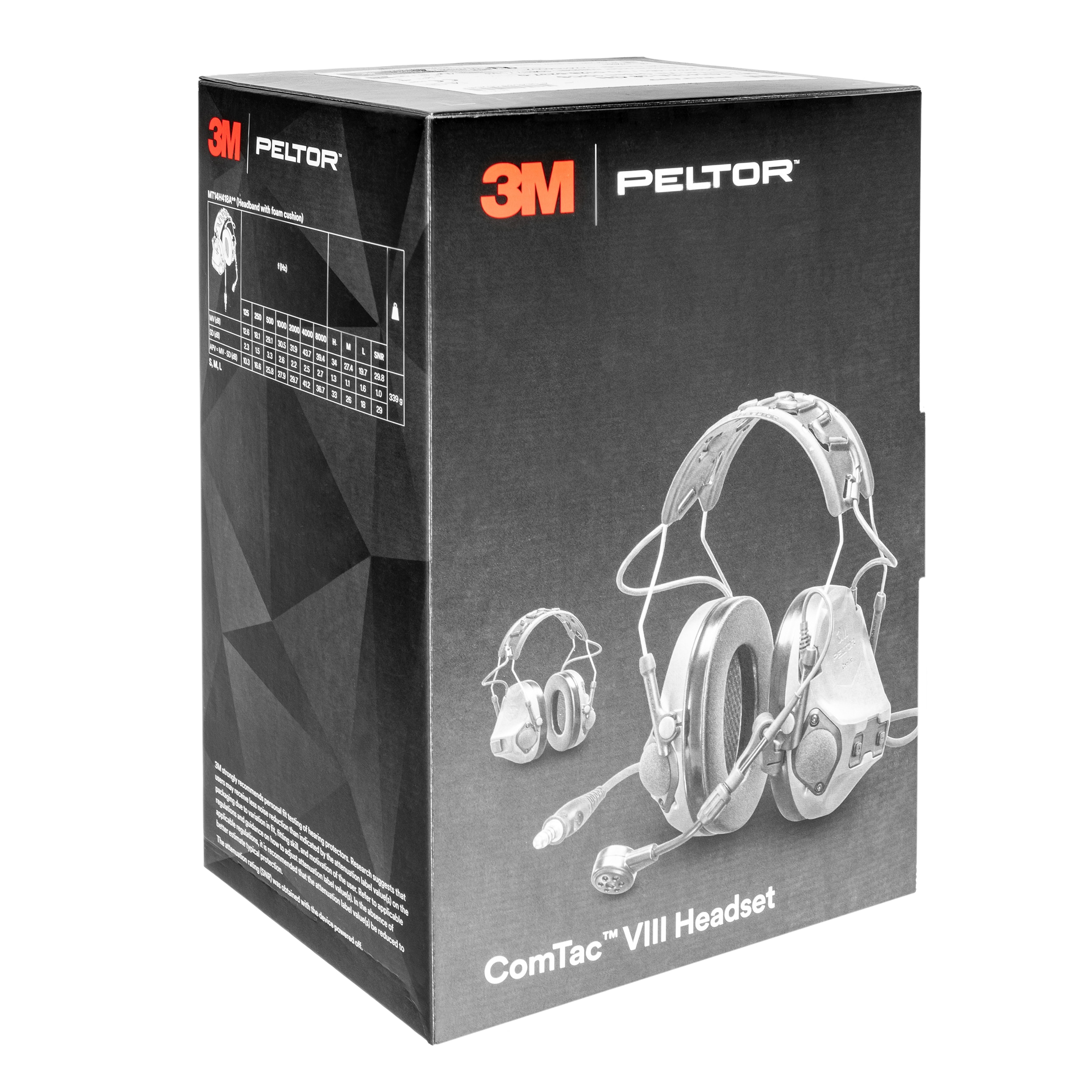 Protecteurs auditifs actifs 3M ComTac VIII avec microphone Peltor - Green