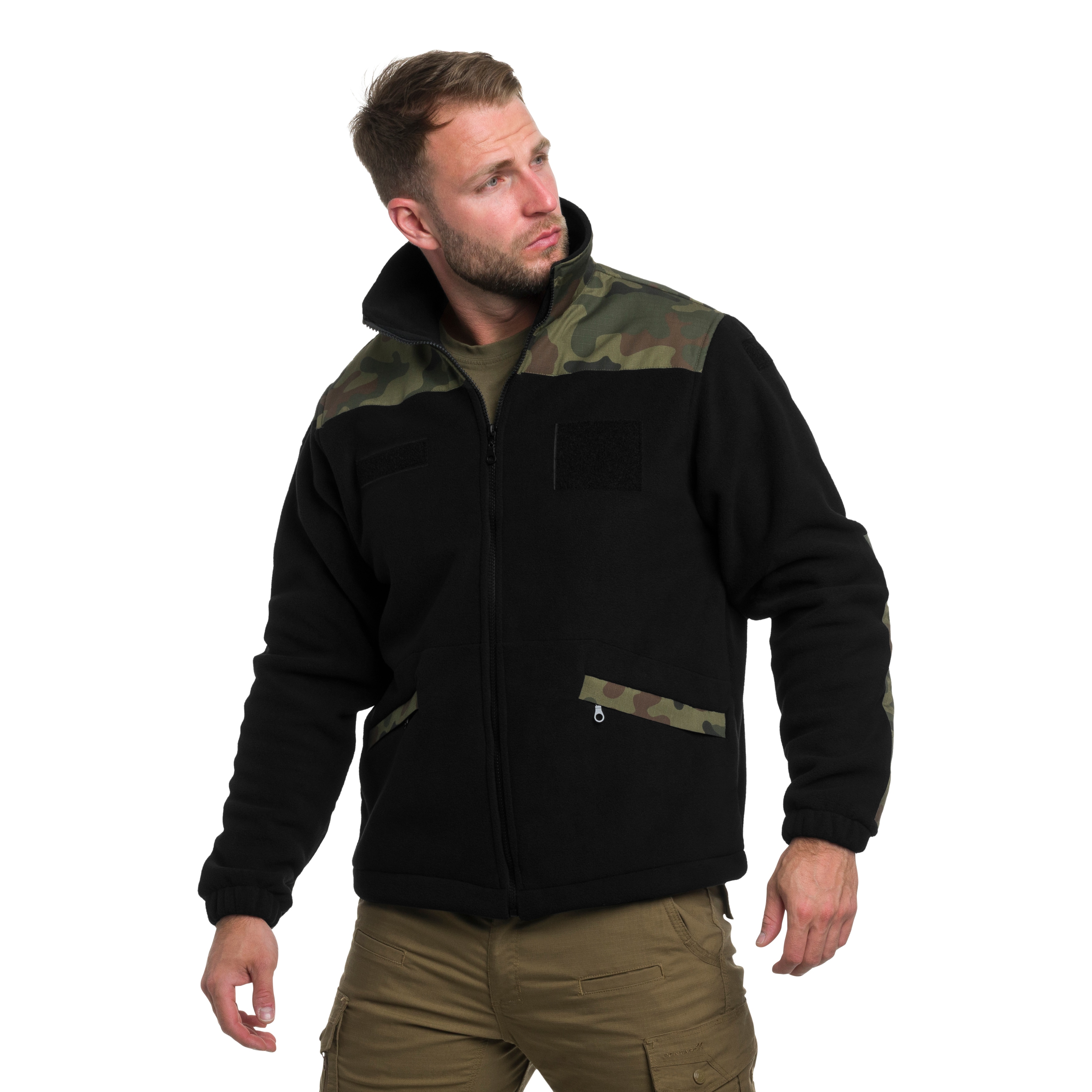 Polaire Maxtex Standard - Black/wz.93 Pantera PL Woodland