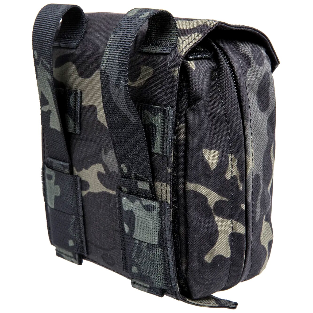 Trousse de premiers secours détachable avec panneau Molle Wosport - MultiCam Black 