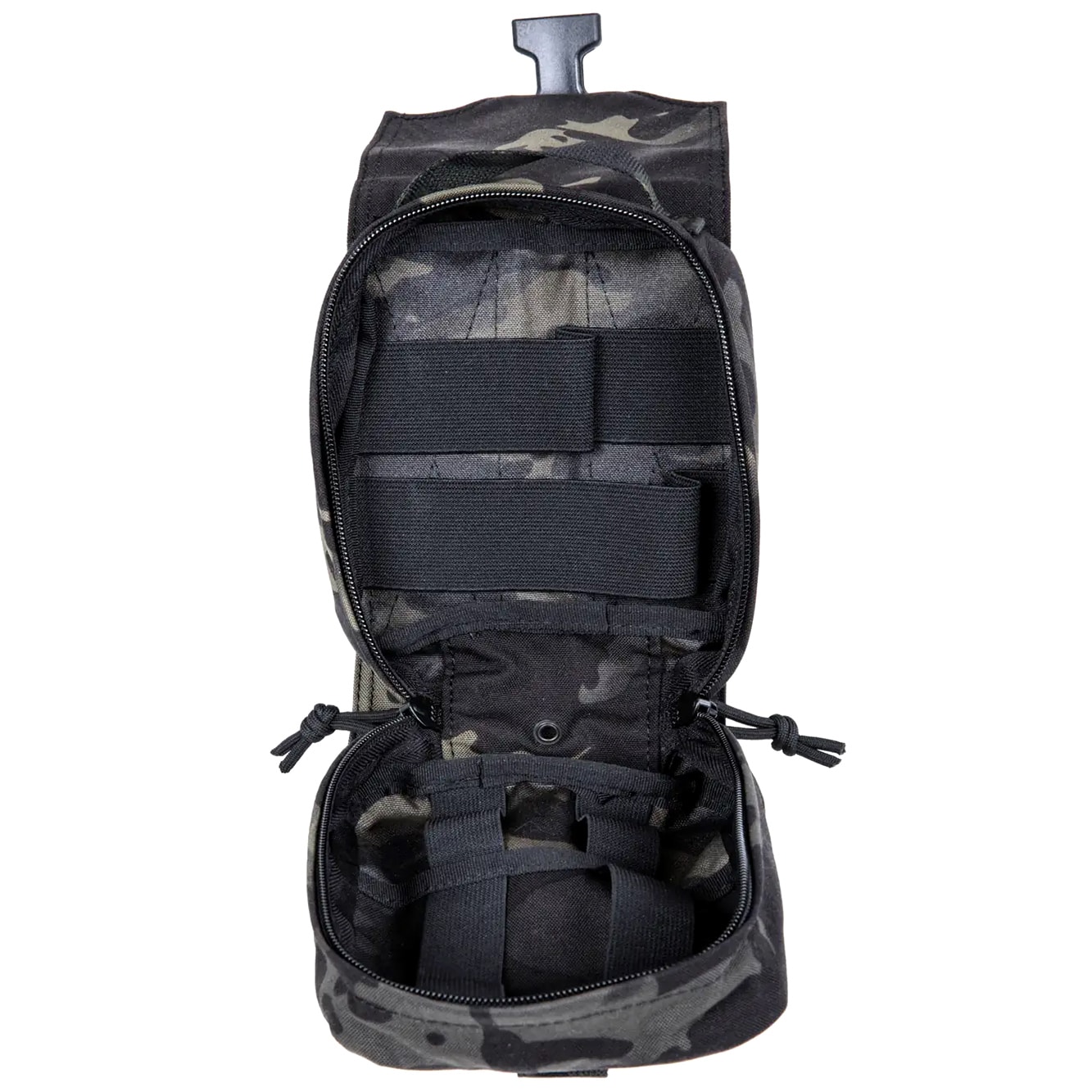 Trousse de premiers secours détachable avec panneau Molle Wosport - MultiCam Black 