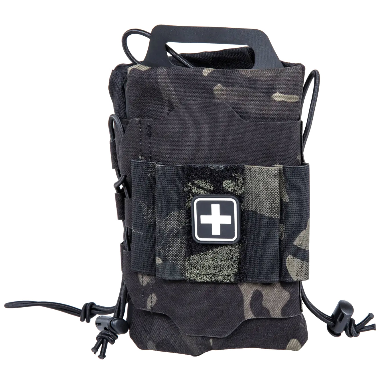 Trousse tactique détachable de premiers secours avec panneau MOLLE Wosport - MultiCam Black