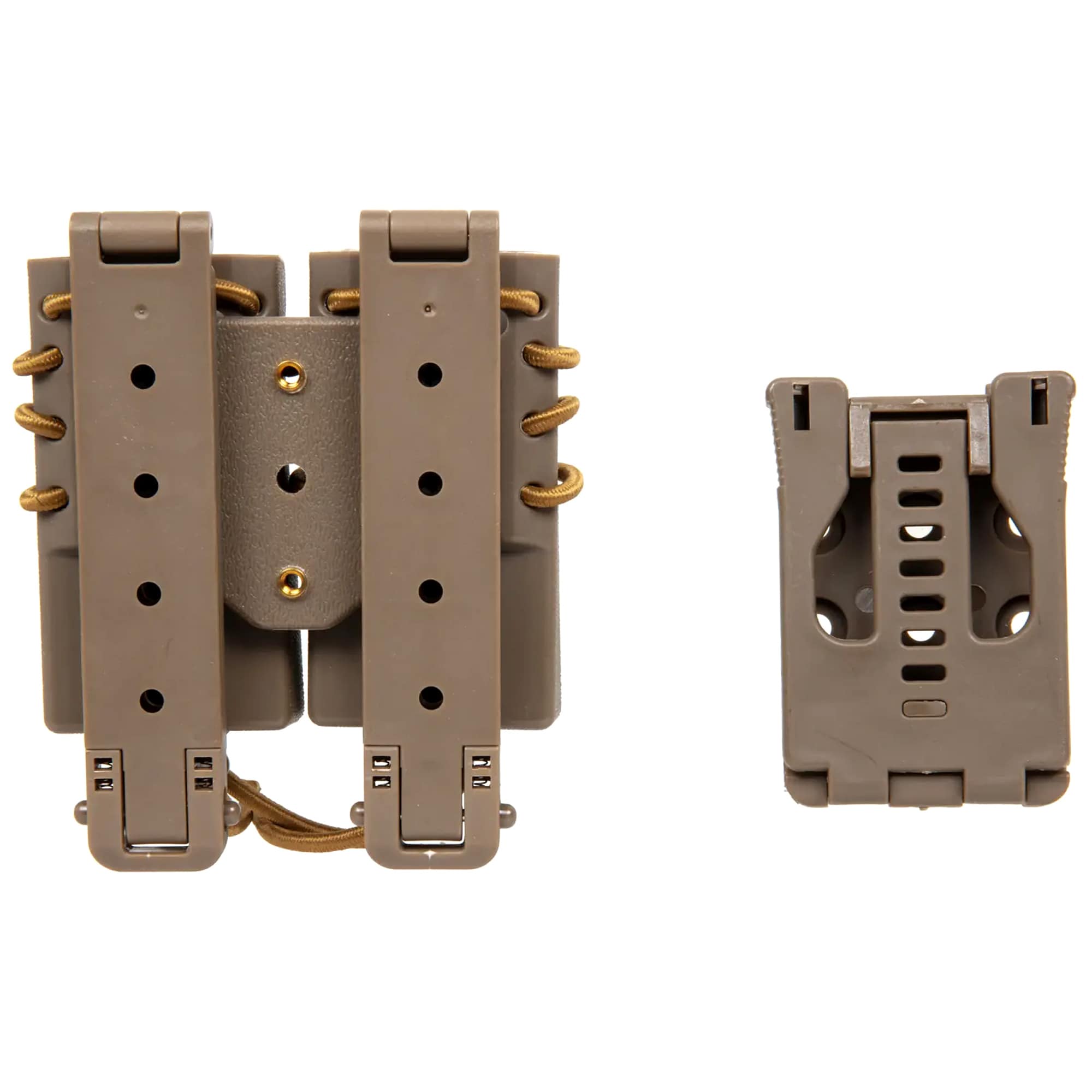 Double étui pour petits chargeurs Urban Quick Pull Wosport - Tan