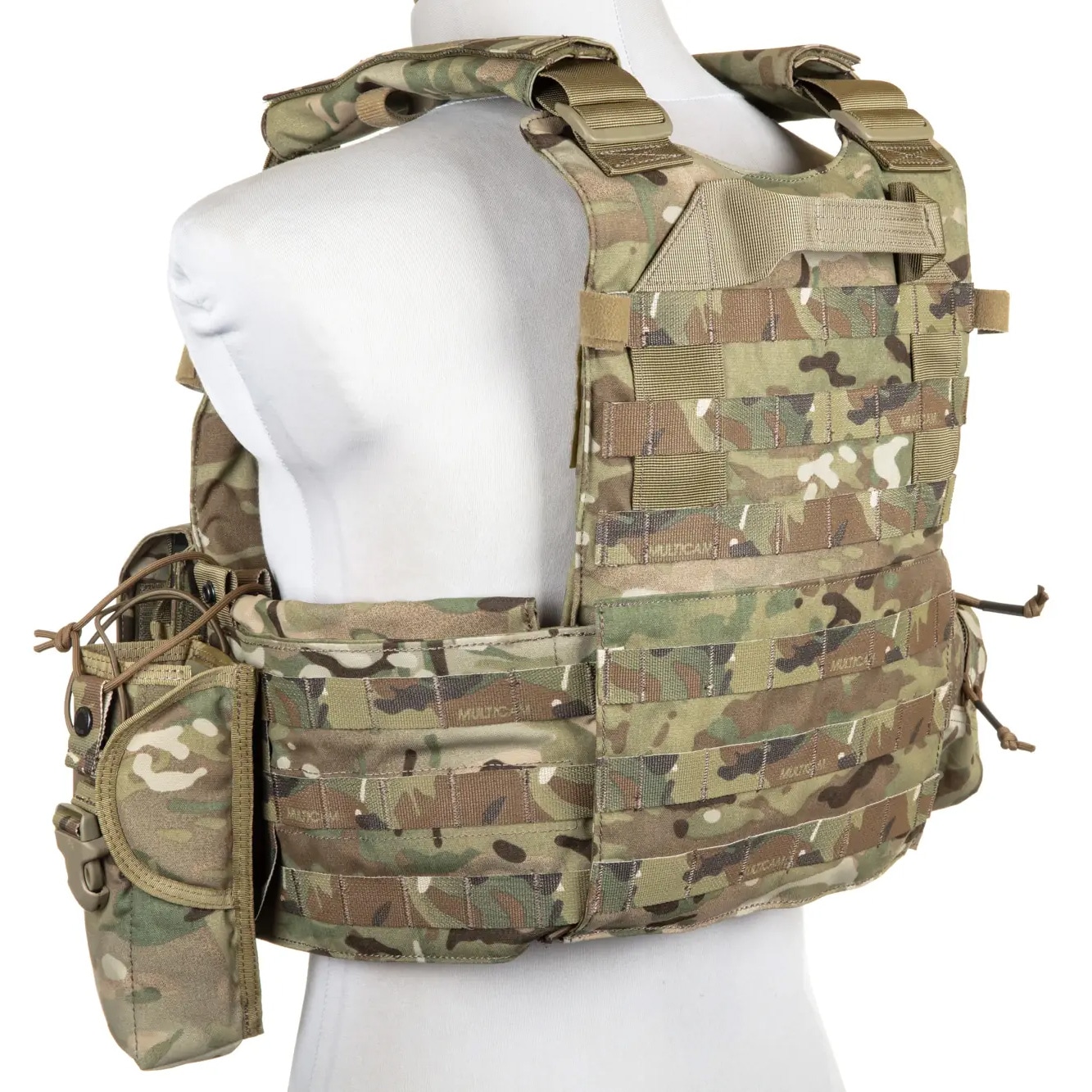 Gilet tactique Plate Carrier 6094A Style avec un jeu de pochettes Emerson - MultiCam