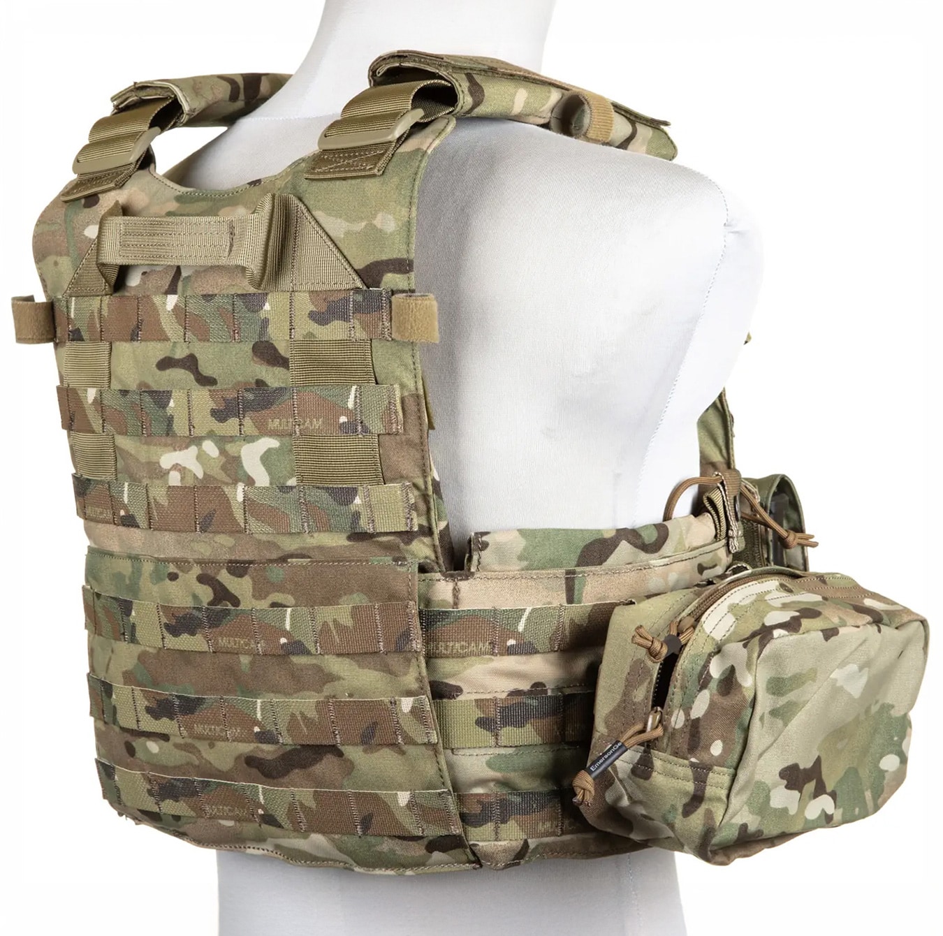 Gilet tactique Plate Carrier 6094A Style avec un jeu de pochettes Emerson - MultiCam