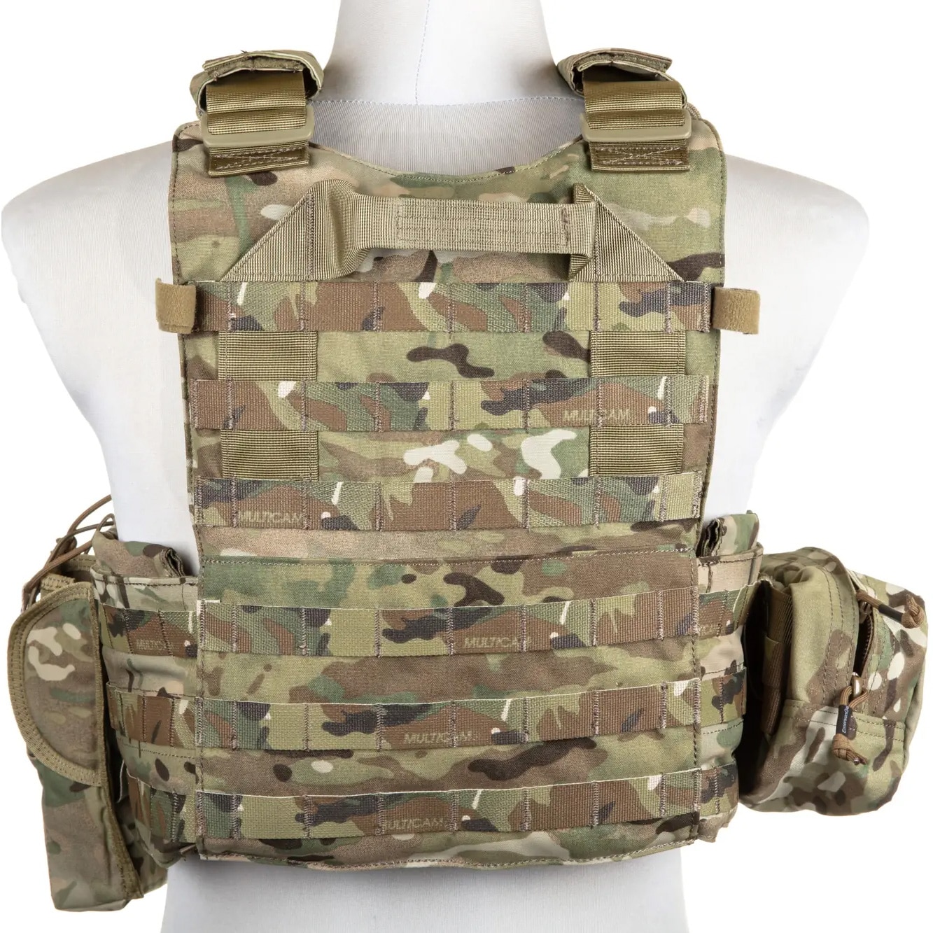 Gilet tactique Plate Carrier 6094A Style avec un jeu de pochettes Emerson - MultiCam