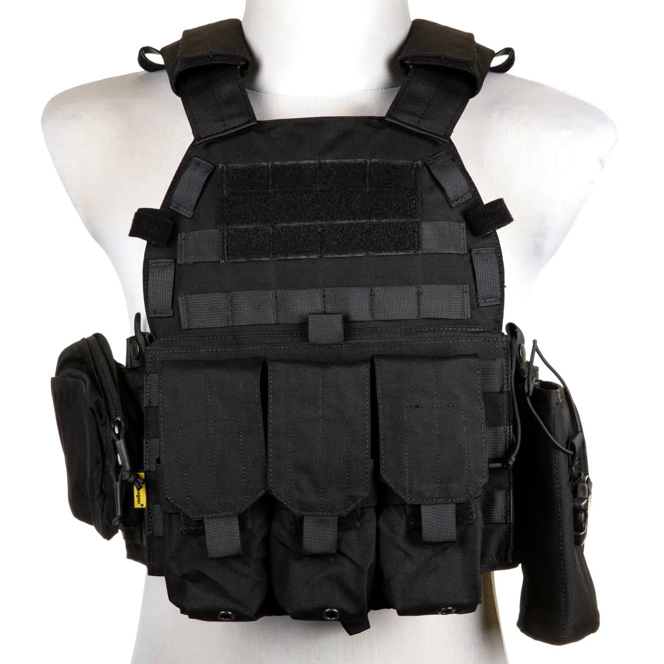 Gilet tactique Plate Carrier 6094A Style avec un jeu de pochettes Emerson - Black