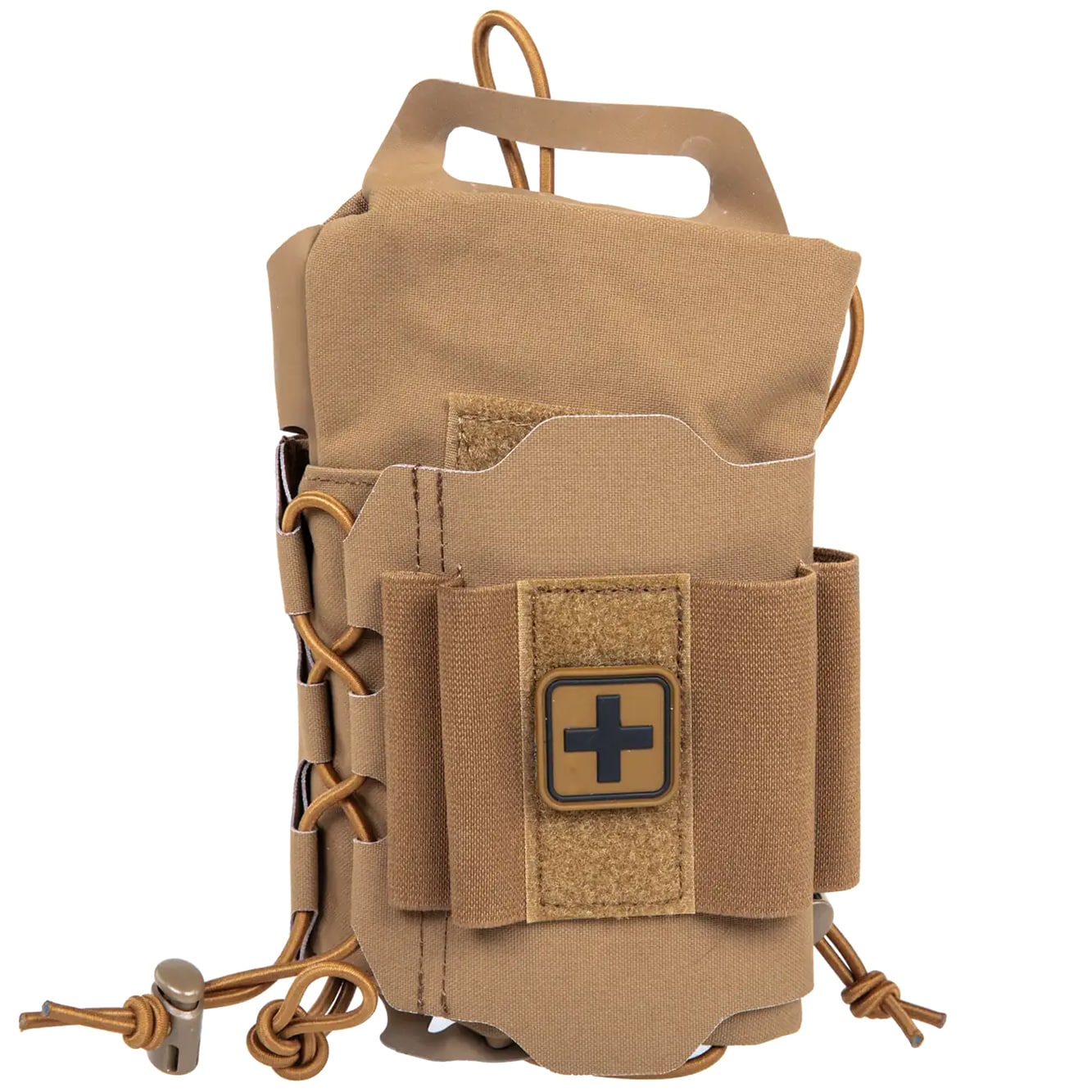 Trousse tactique détachable de premiers secours avec panneau MOLLE Wosport - Coyote Brown