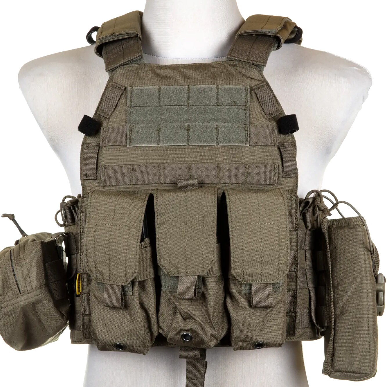 Gilet tactique Plate Carrier 6094A Style avec jeu de pochettes Emerson - Ranger Green