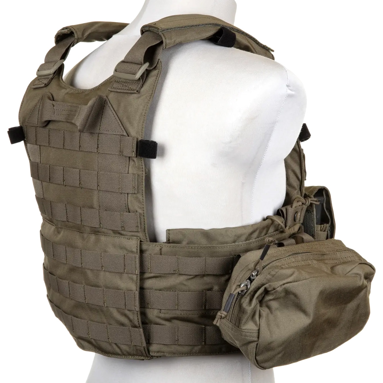 Gilet tactique Plate Carrier 6094A Style avec jeu de pochettes Emerson - Ranger Green