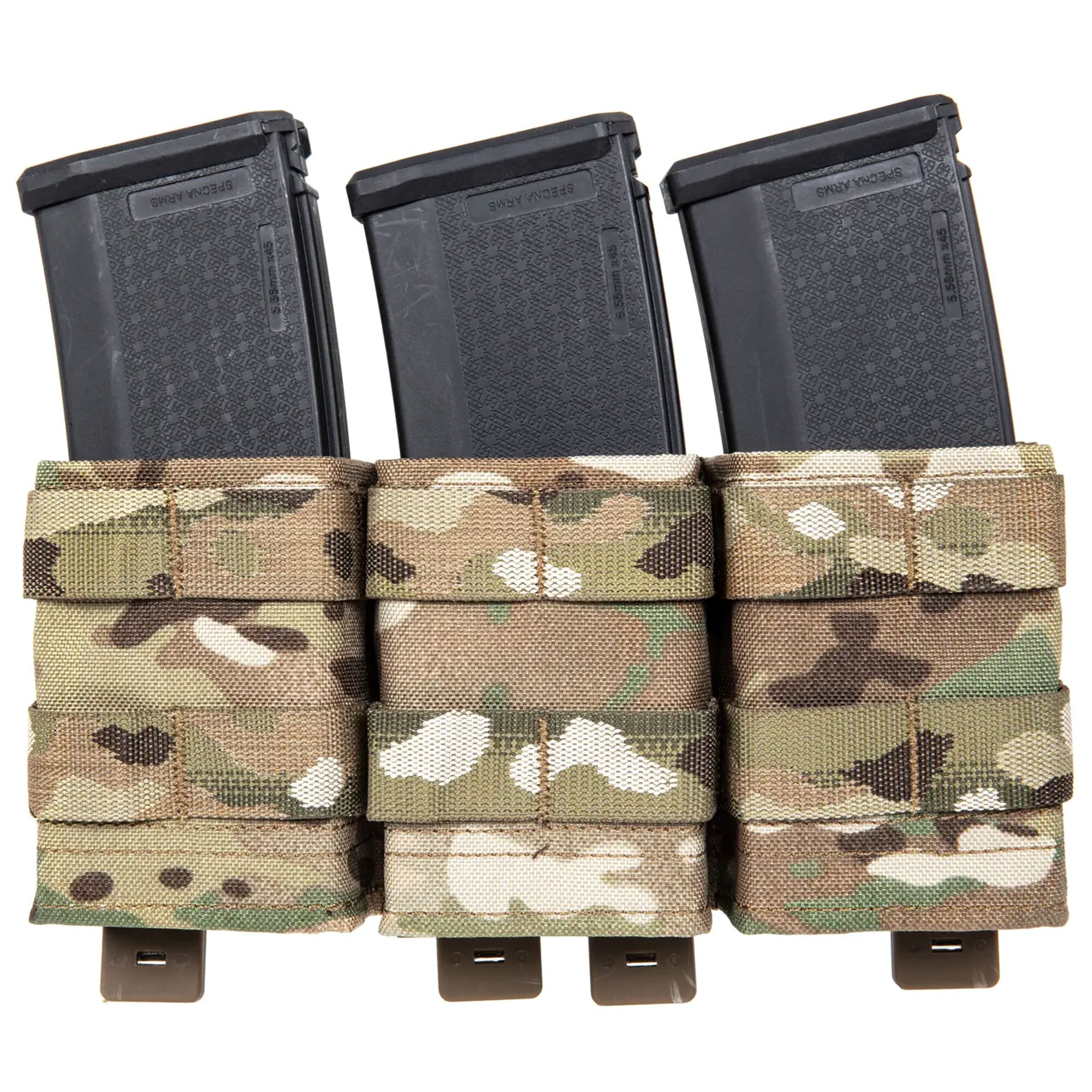Pochette pour trois chargeur 7.62 mm Wosport - MultiCam