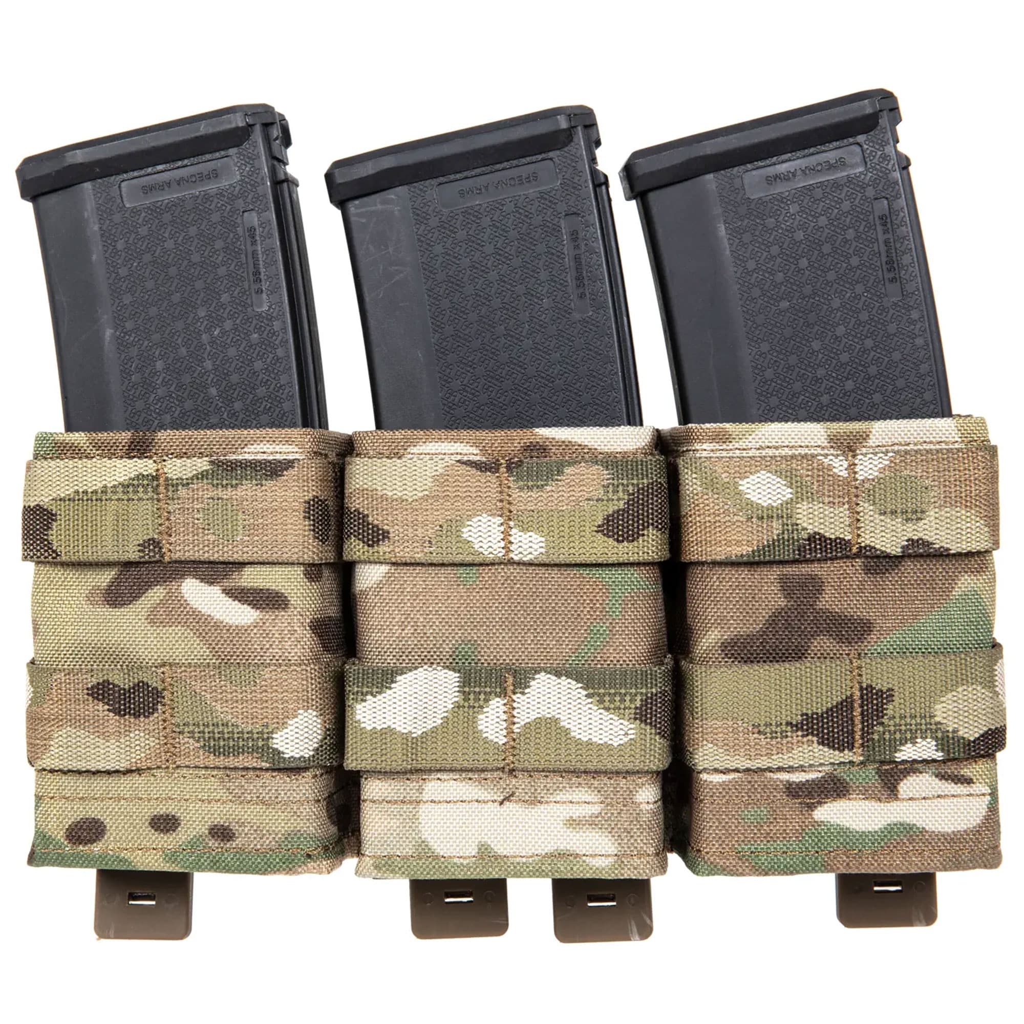 Pochette pour trois chargeur 7.62 mm Wosport - MultiCam