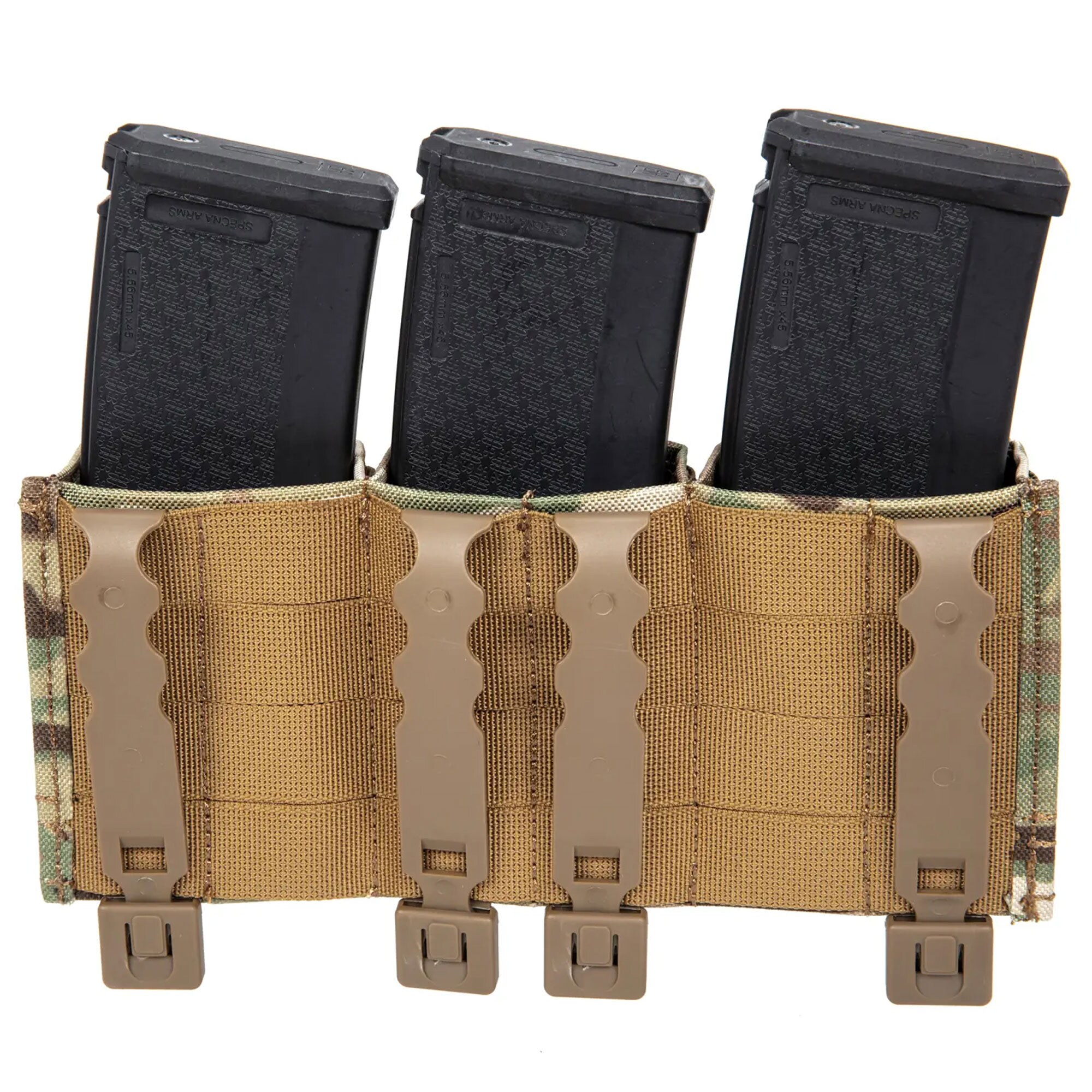 Pochette pour trois chargeur 7.62 mm Wosport - MultiCam