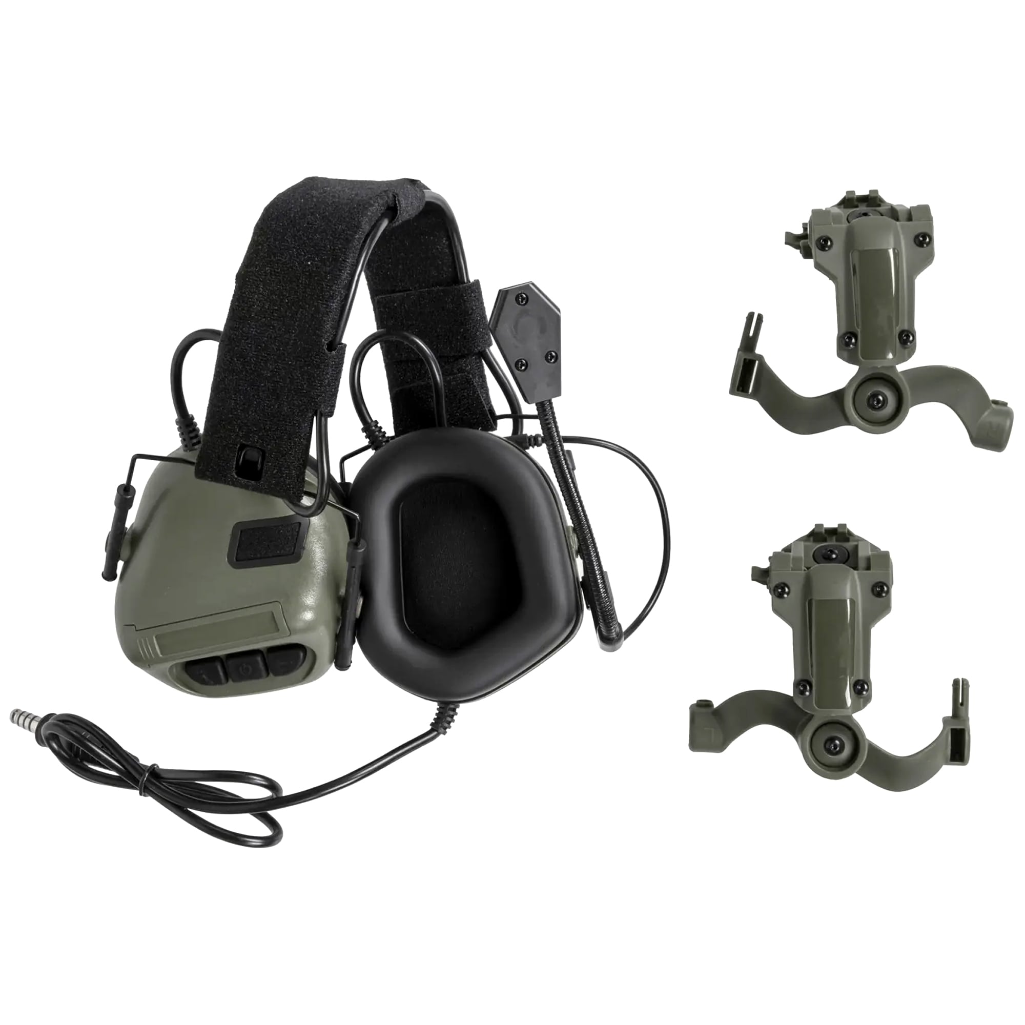 Écouteurs tactique HD-19 Gen. 5 Wosport - Olive