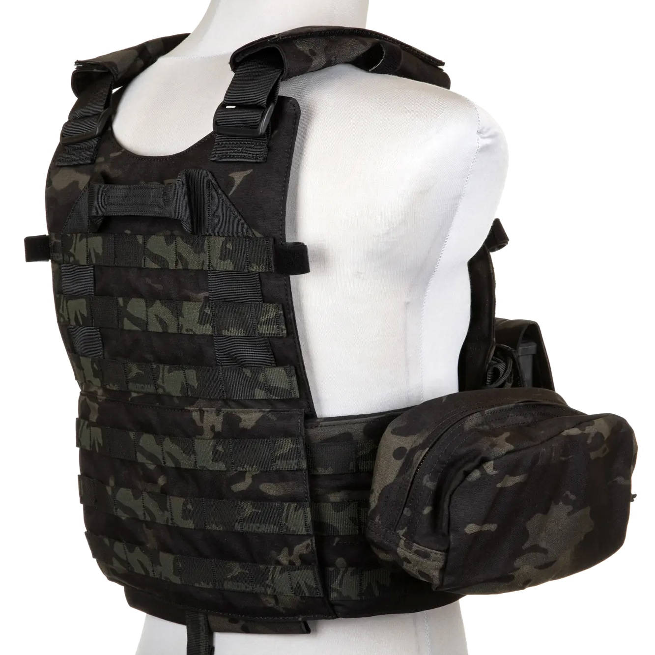 Gilet tactique Plate Carrier 6094A Style avec jeu de pochettes Emerson - MultiCam Black