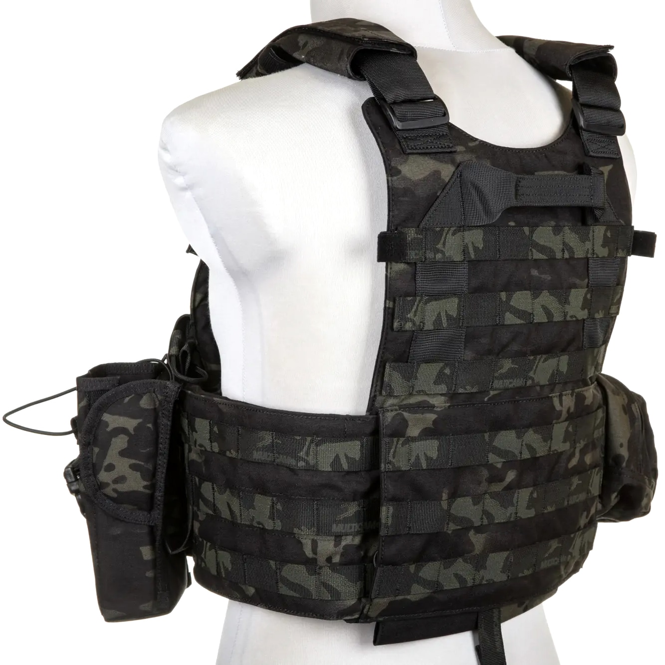 Gilet tactique Plate Carrier 6094A Style avec jeu de pochettes Emerson - MultiCam Black