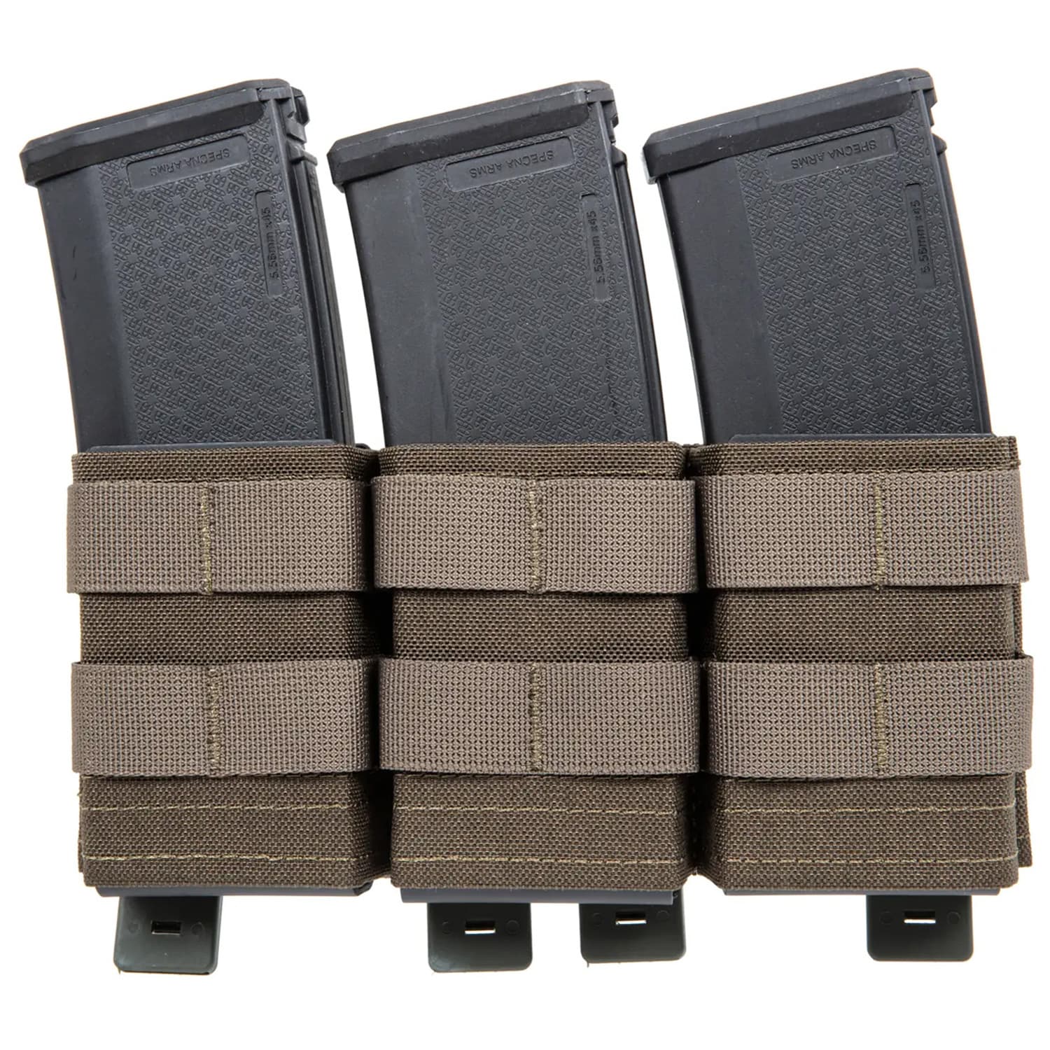 Pochette triple ouverte Wosport FAST 5,56 pour grands chargeurs – Ranger Green