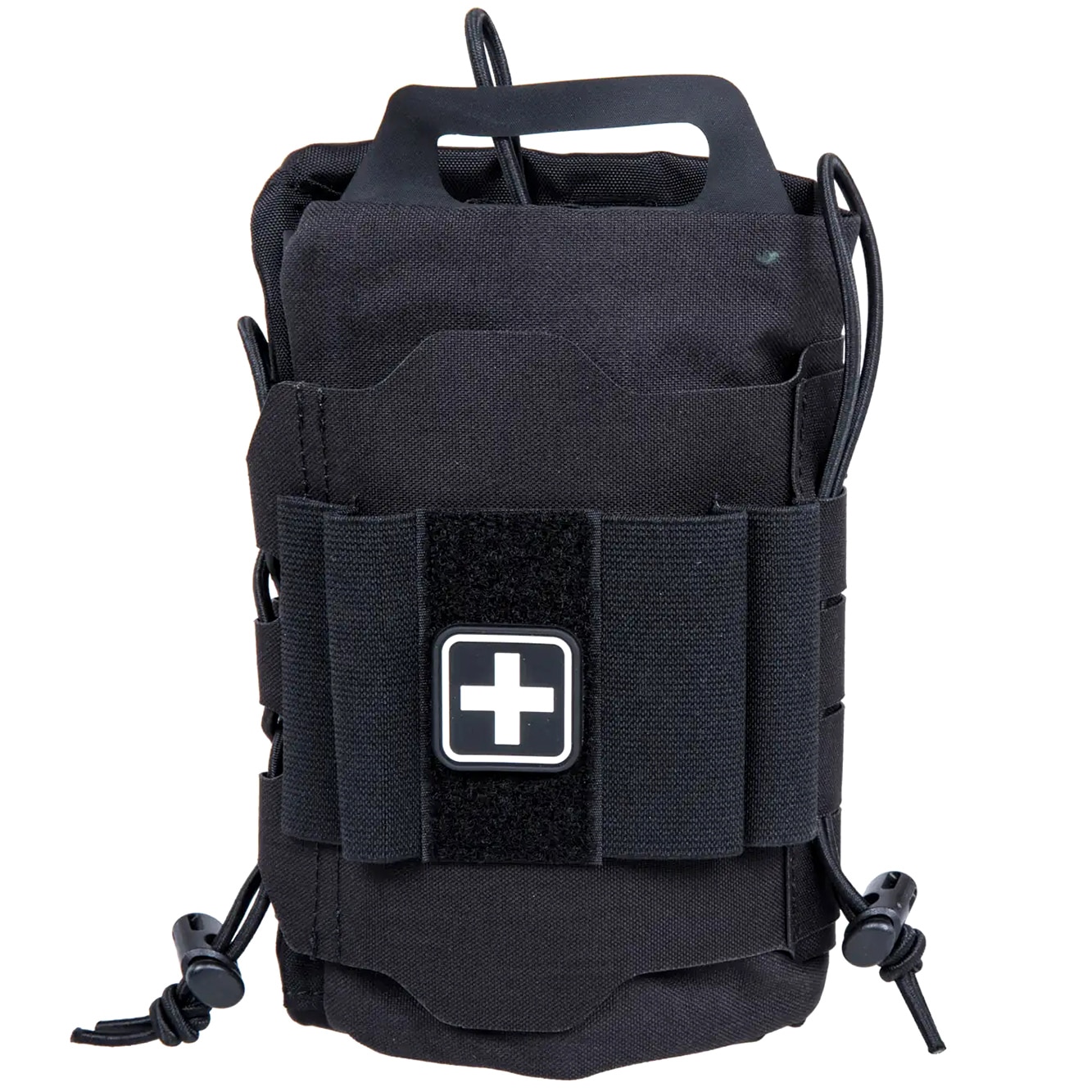 Trousse détachable de premiers secours avec panneau MOLLE Rapid Deployment Velcro IFAK Wosport - Black