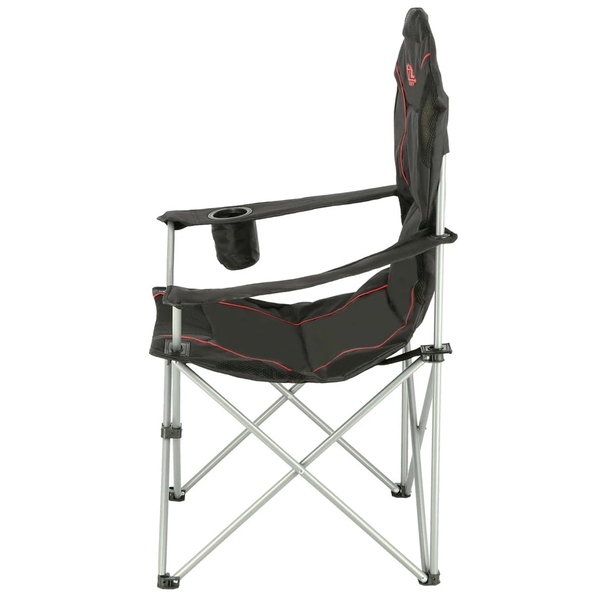 Chaise touristique NC3060 Nils Camp -Black-Red