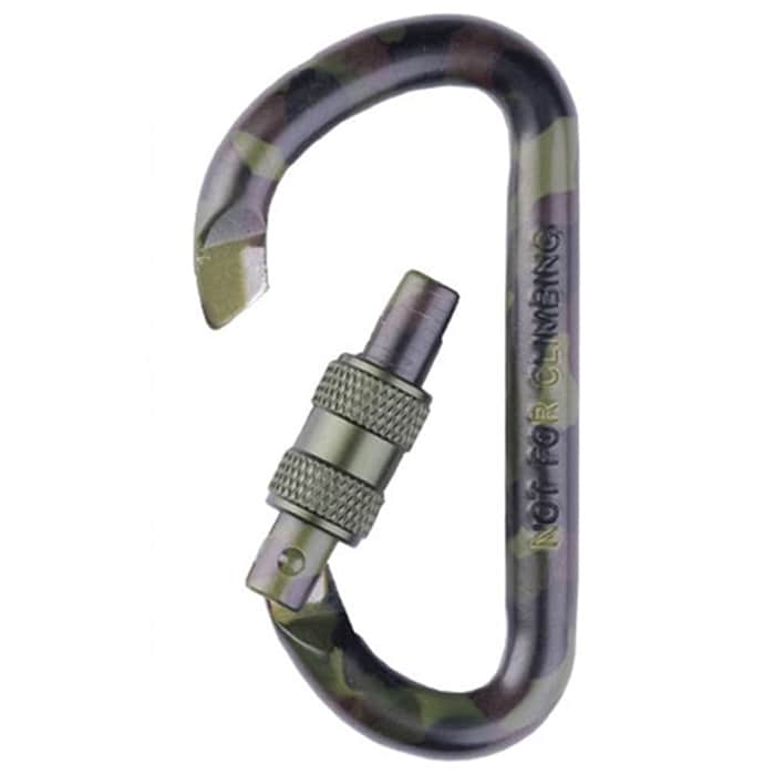 Mousqueton Tactical Carabiner 80 mm Mil-Tec - Woodland