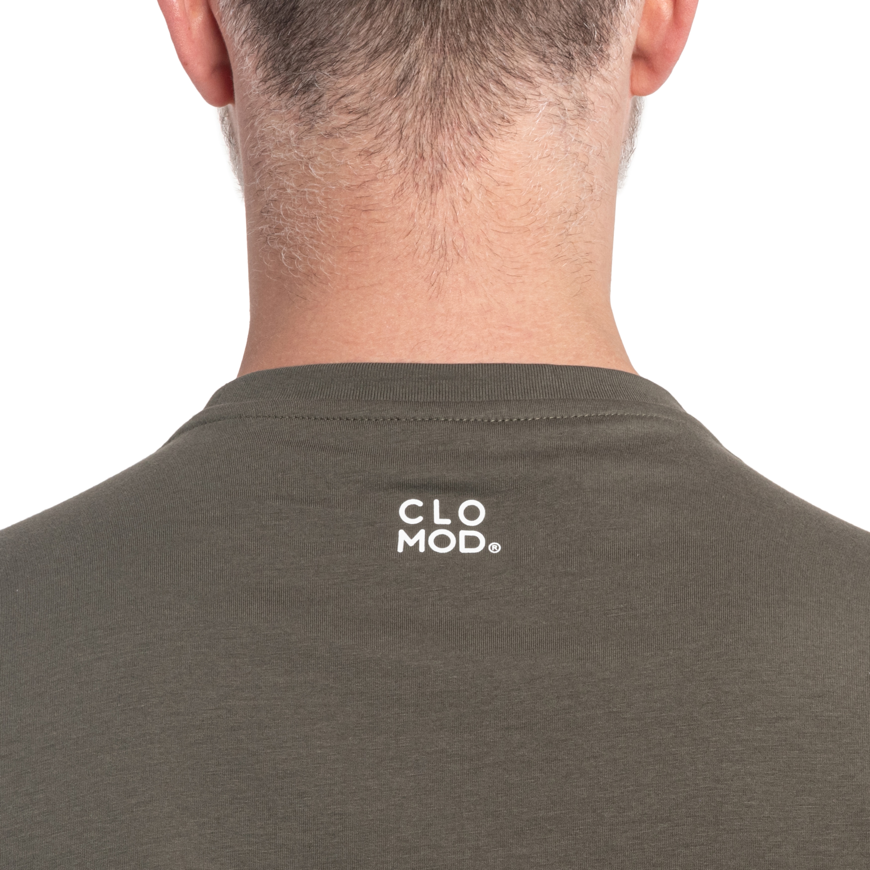 T-shirt CloMod Initials Pentagon - Olive Green