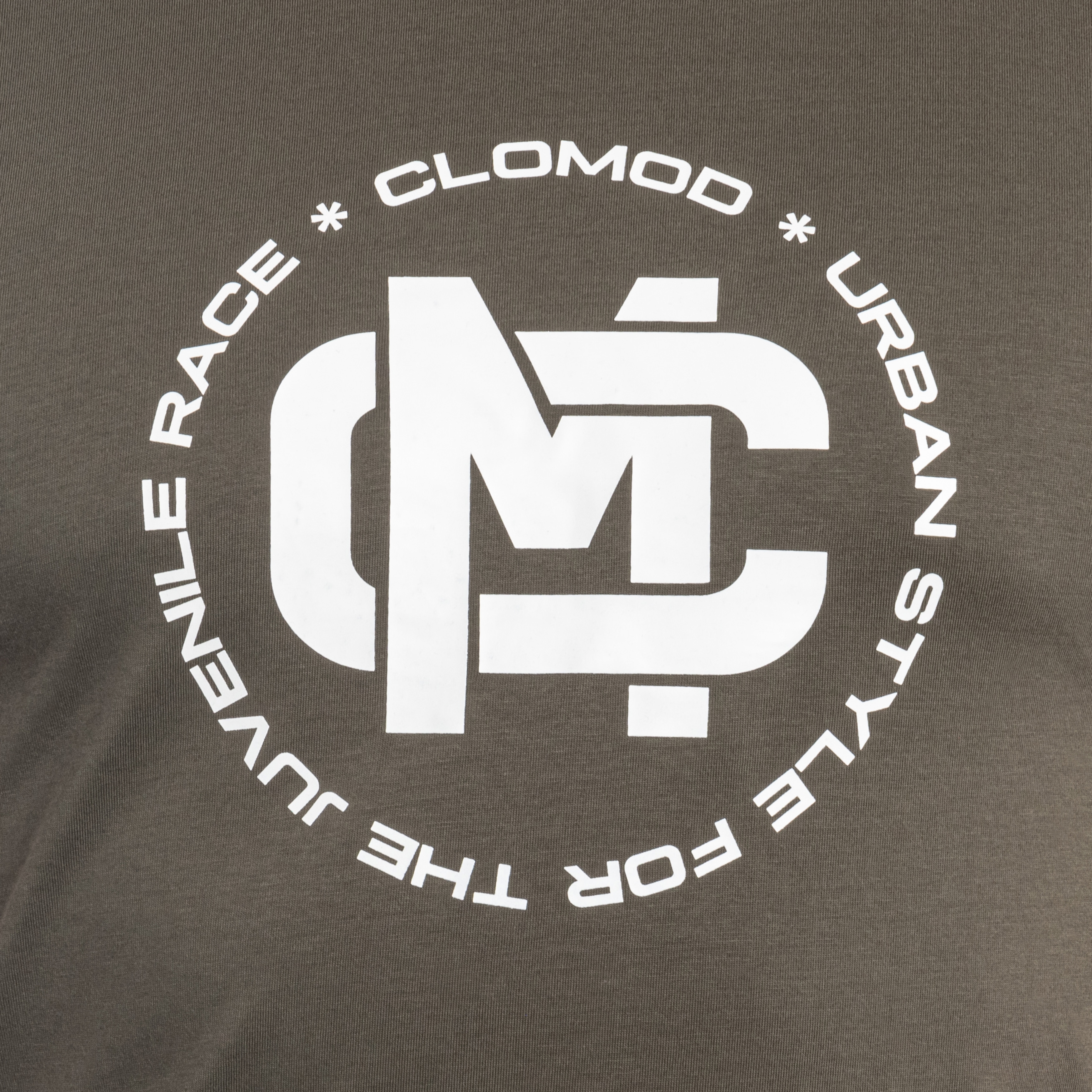 T-shirt CloMod Initials Pentagon - Olive Green