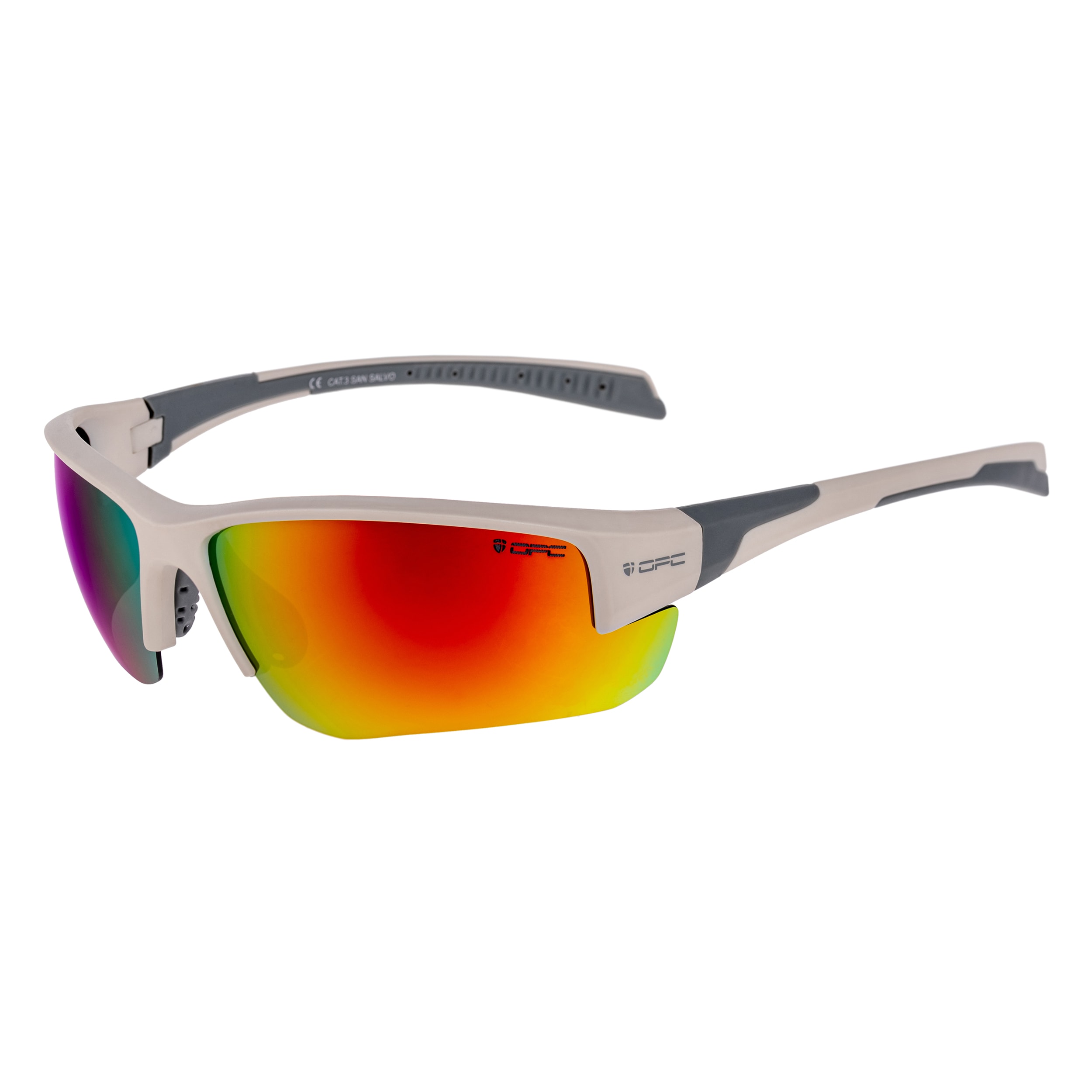 Lunettes de soleil polarisées Extreme San Salvo OPC - Matt Snow Red Revo