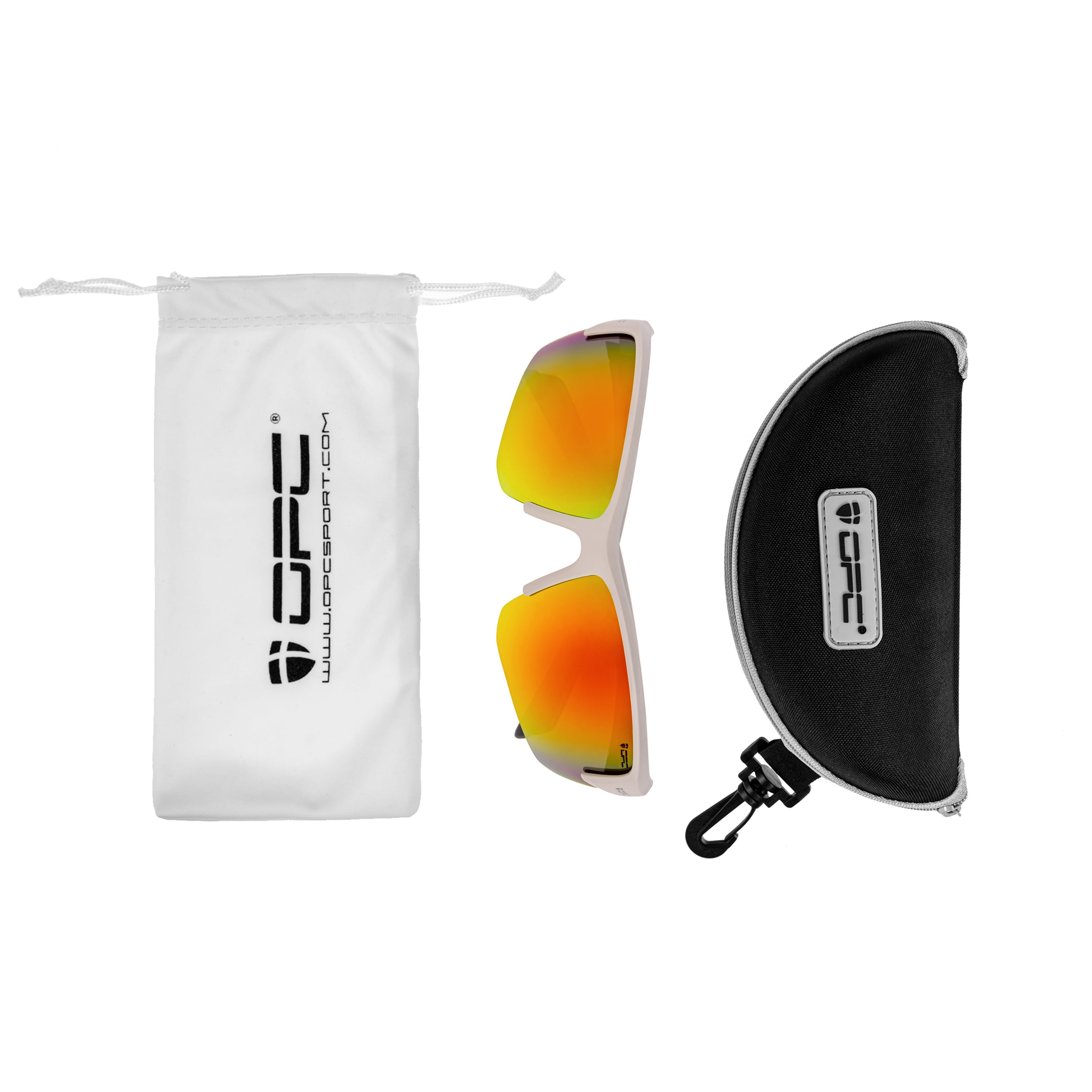 Lunettes de soleil polarisées Extreme San Salvo OPC - Matt Snow Red Revo