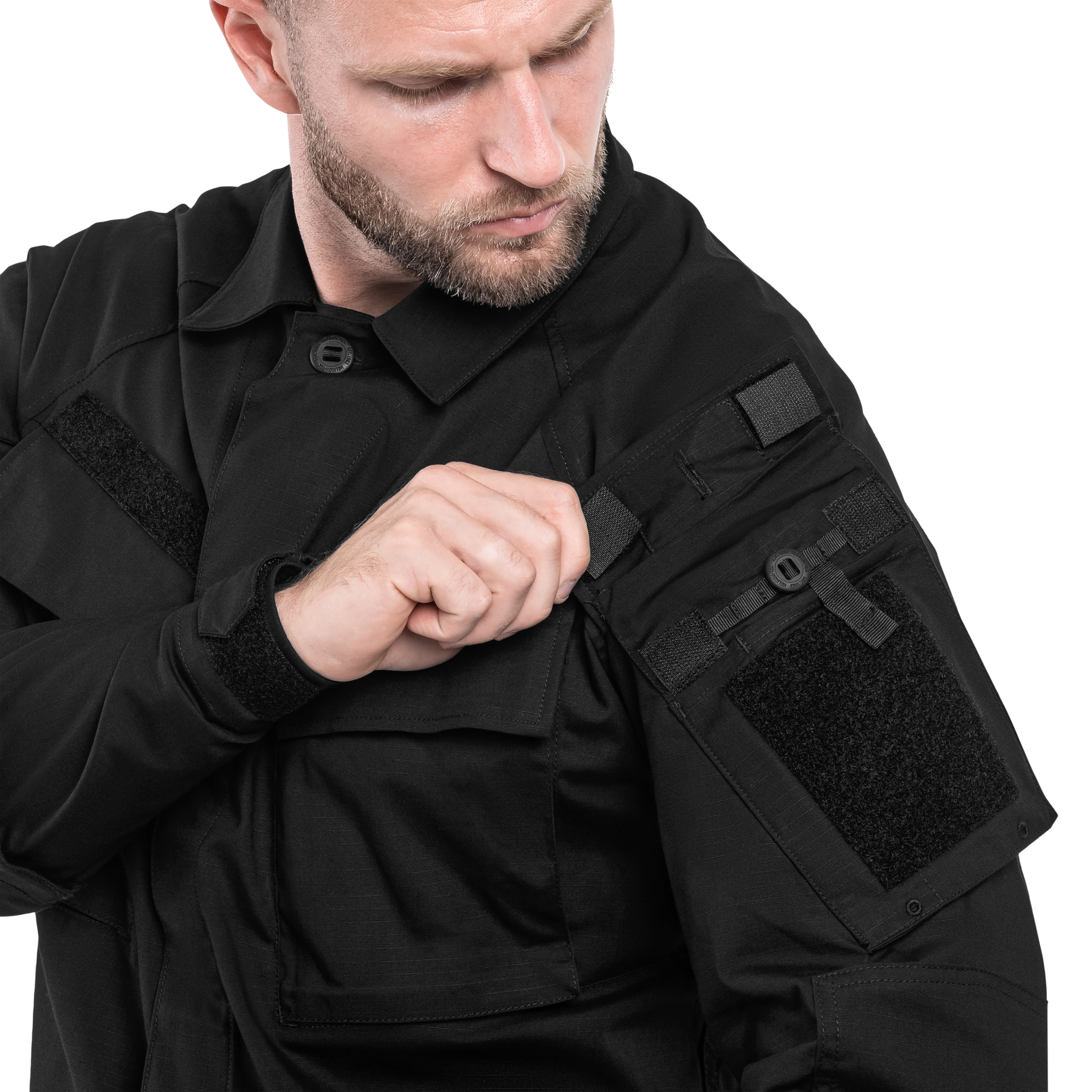 Sweatshirt Raid Polycotton Stretch Rip-Stop Helikon-Tex - Black