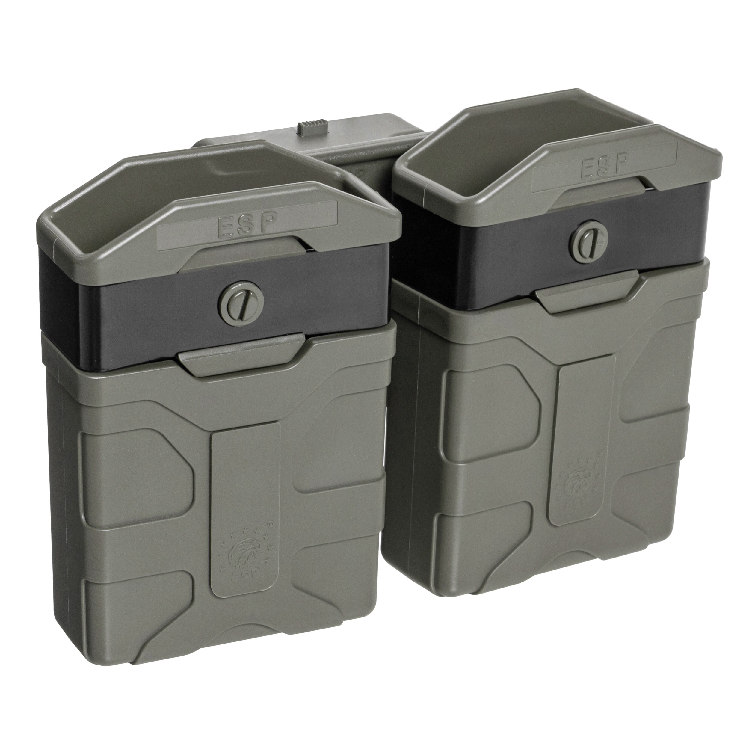 Porte-chargeur rotatif double avec montage UBC-01 Clip pour chargeurs AR-15 ESP - Olive Drab