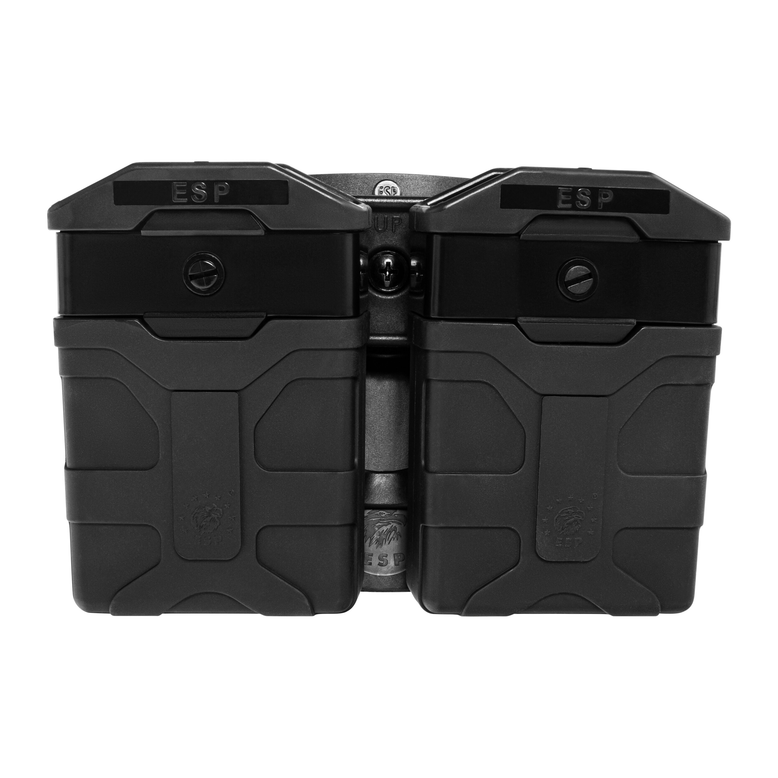 Pochette chargeur double rotatif ESP avec fixation Paddle pour chargeurs AR15 - Black