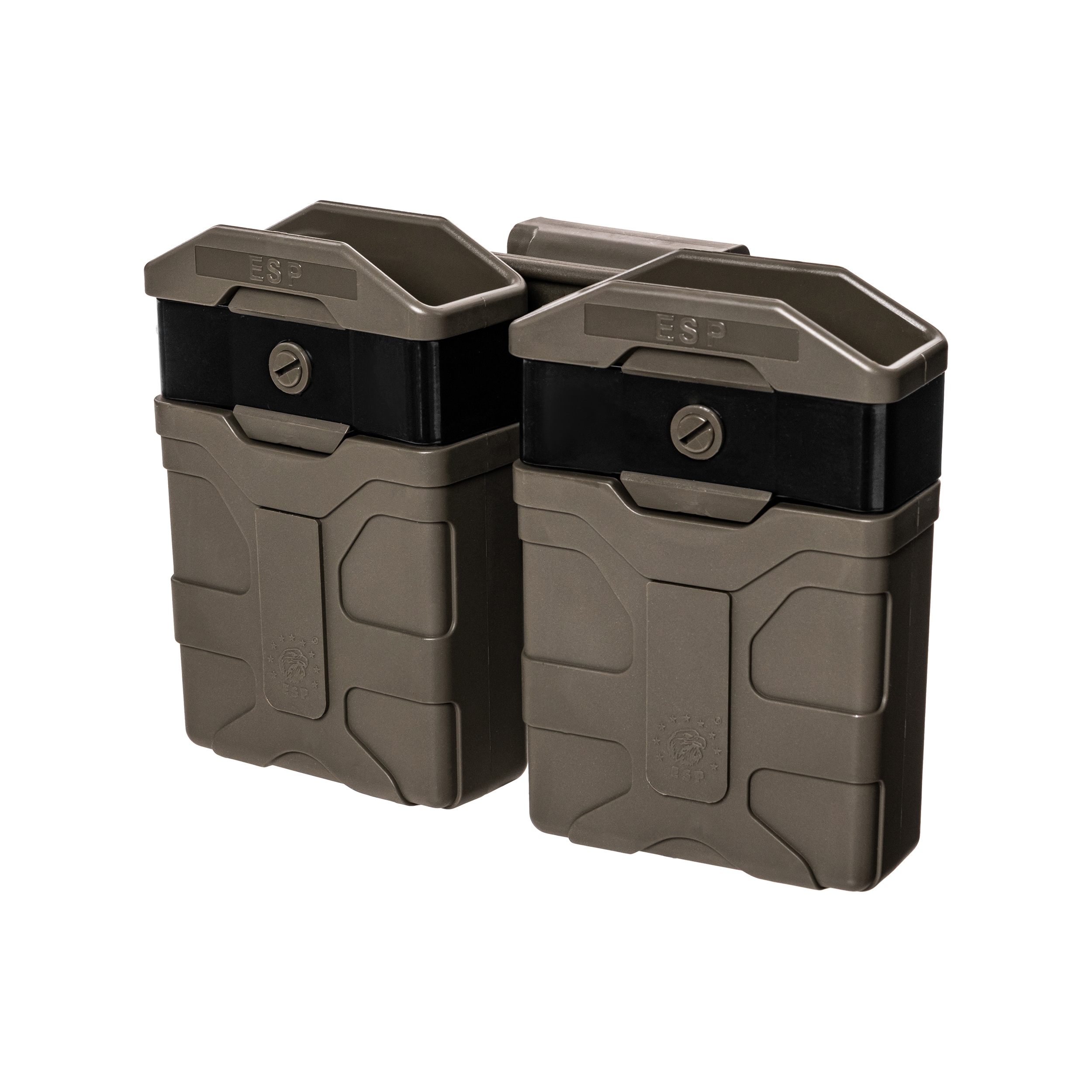 Pochette chargeur double ESP avec fixation UBC-03 Clip pour chargeur AR - Olive Drab