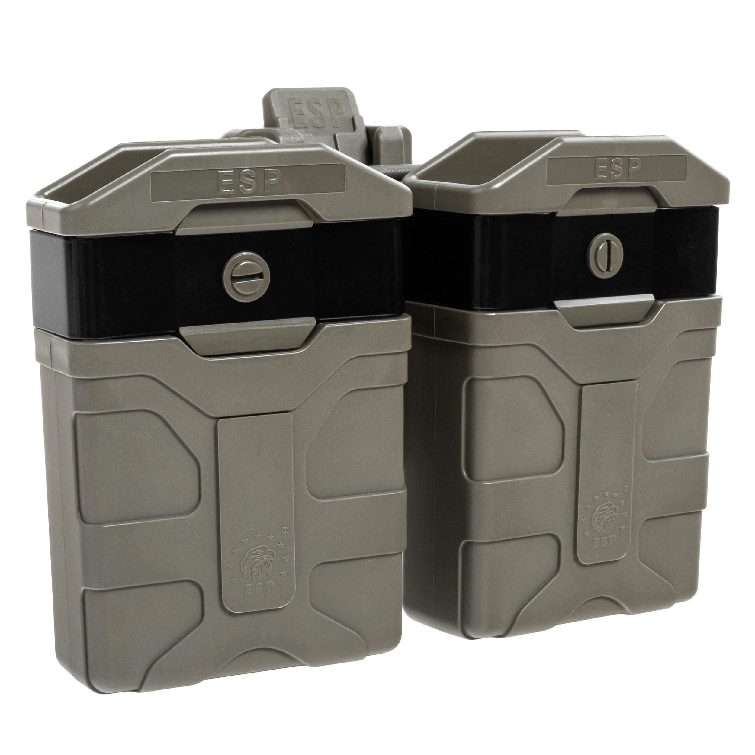 Pochette chargeur double rotatif ESP avec montage UBC-05-A pour chargeur de calibre 5,56 mm - Olive Drab