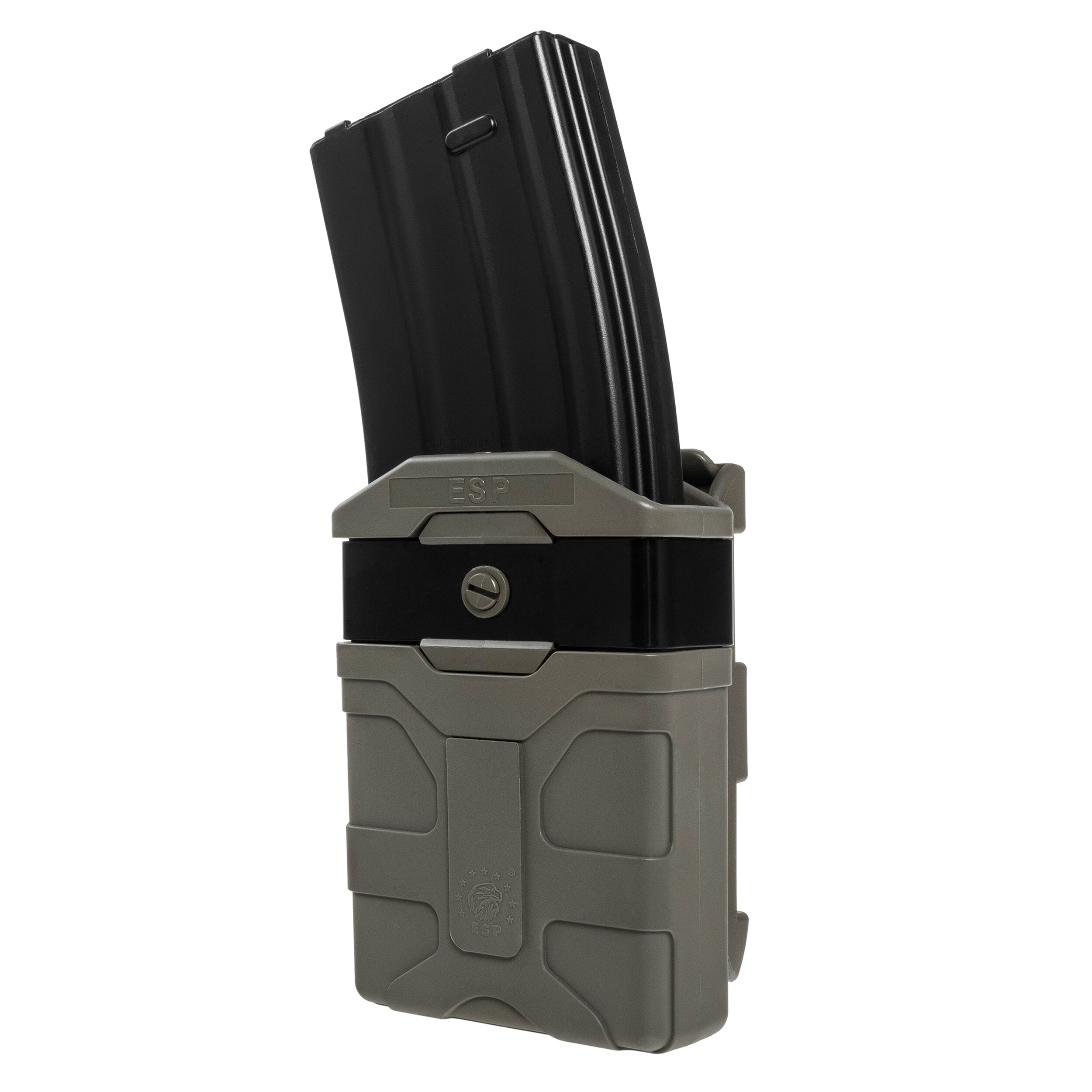 Pochette chargeur rotative ESP avec montage UBC-07 pour chargeur de calibre 5,56 mm MOLLE - Olive Drab