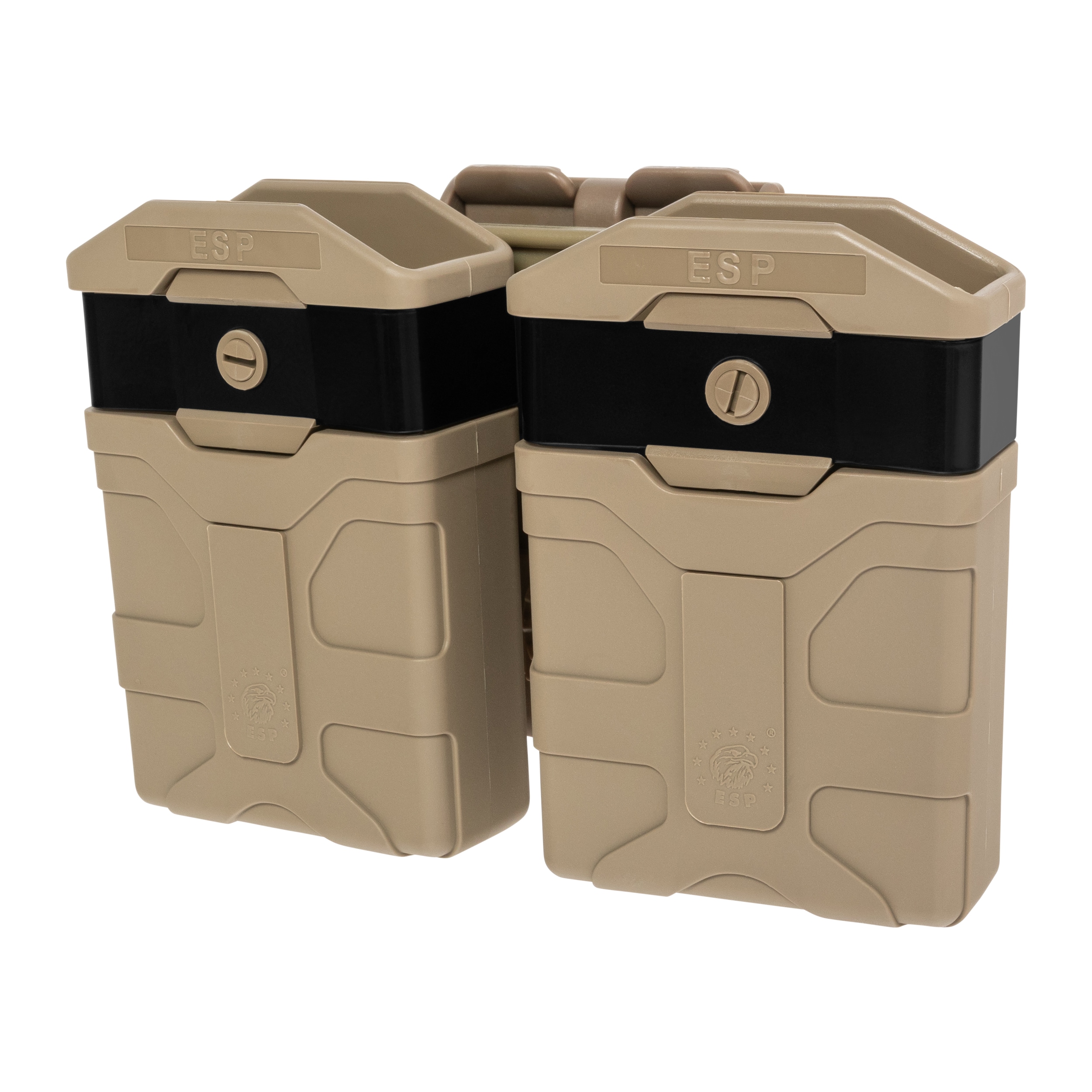 Pochette double rotative ESP avec montage UBC-07 Clip pour grands chargeurs – Khaki