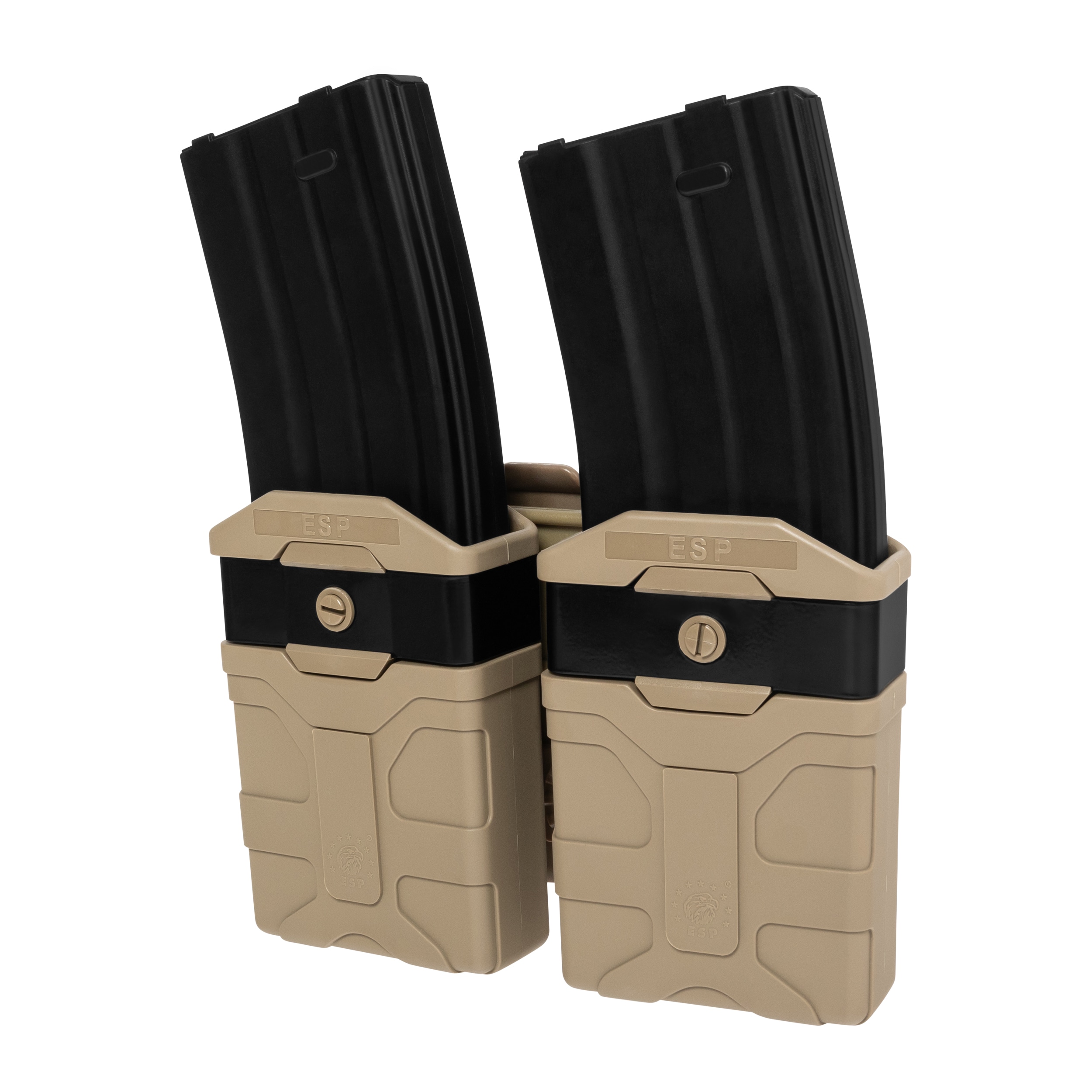 Pochette double rotative ESP avec montage UBC-07 Clip pour grands chargeurs – Khaki