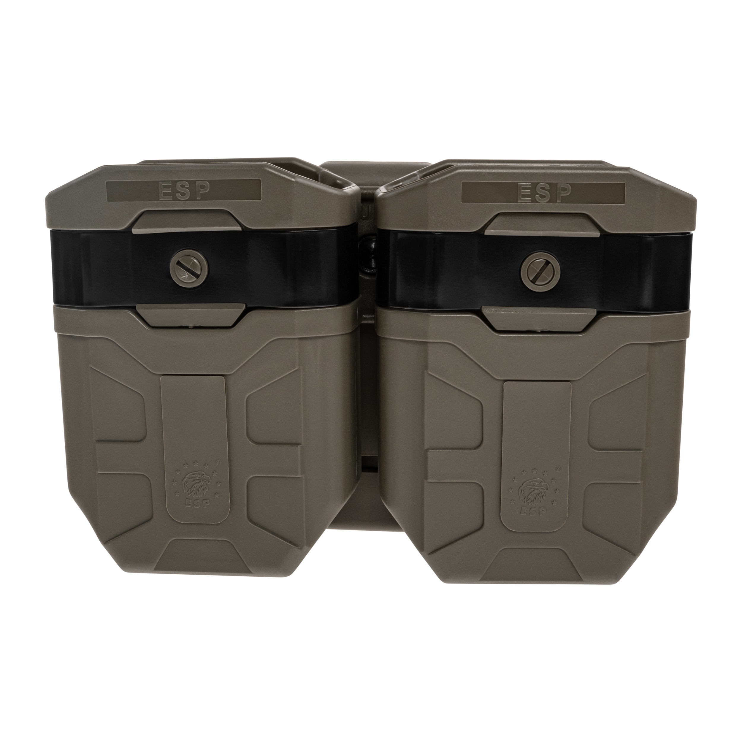 Pochette chargeur double rotatif ESP avec montage UBC-02 pour chargeurs 7,62 mm - Olive Drab