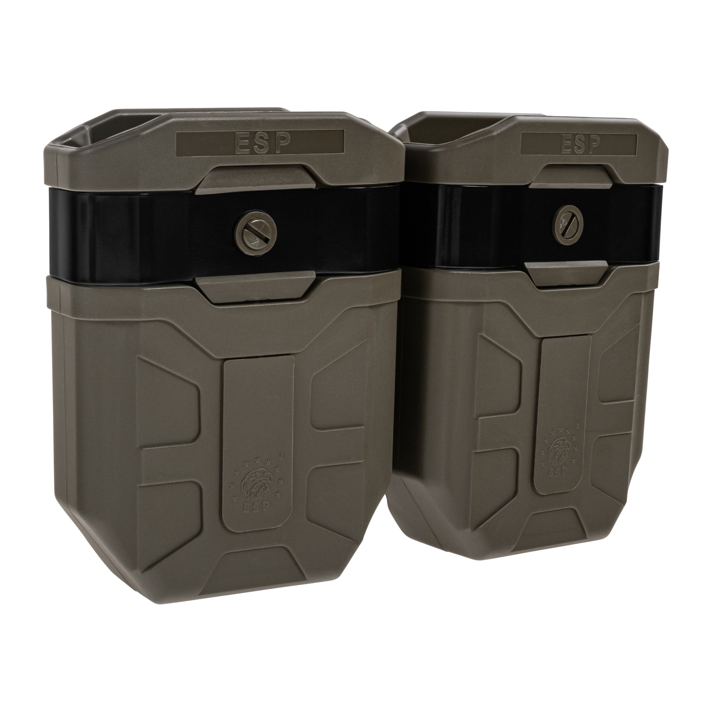 Pochette chargeur double rotatif ESP avec montage UBC-02 pour chargeurs 7,62 mm - Olive Drab