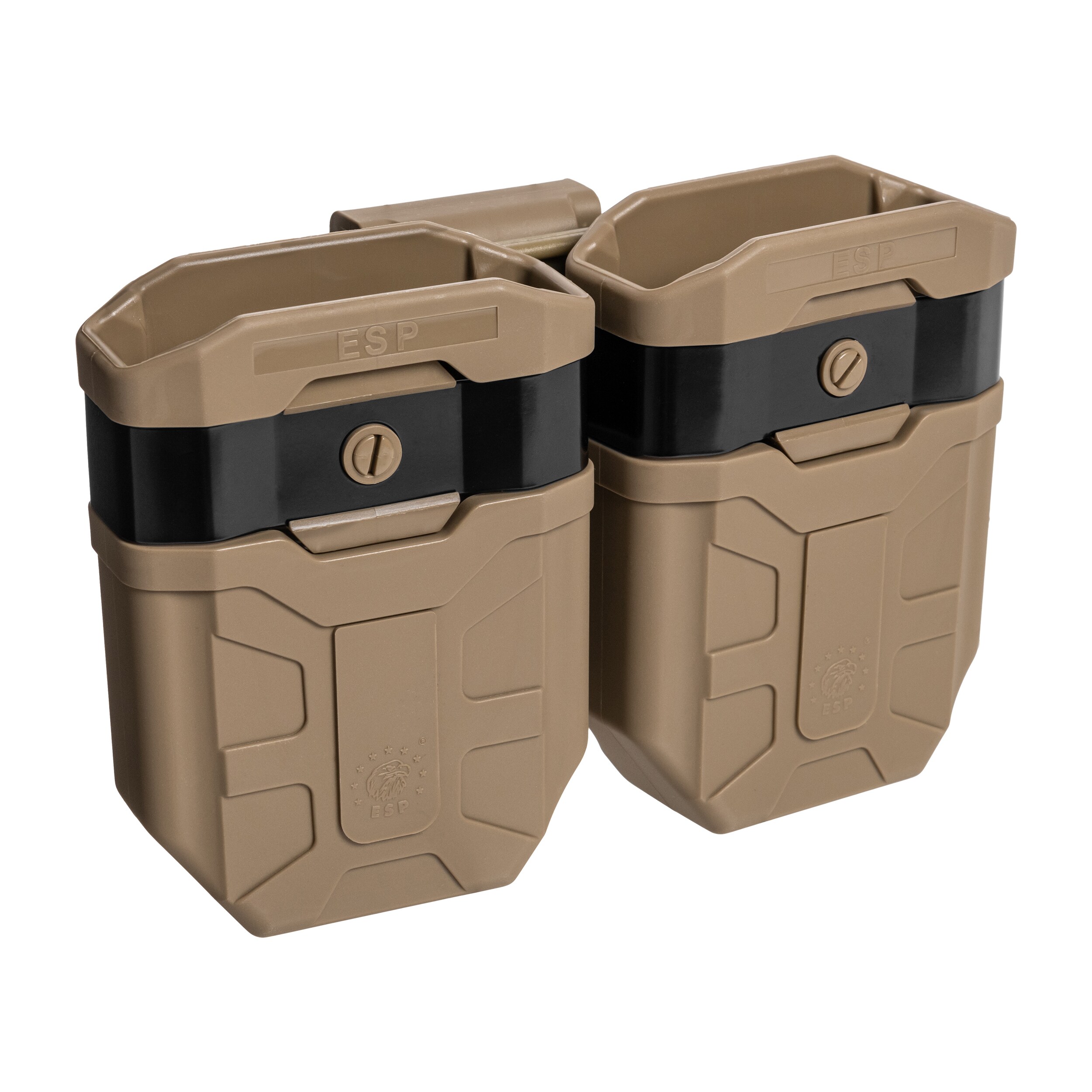 Double pochette ESP avec fixation UBC-03 Clip pour chargeurs 7,62 x 39 mm - Khaki