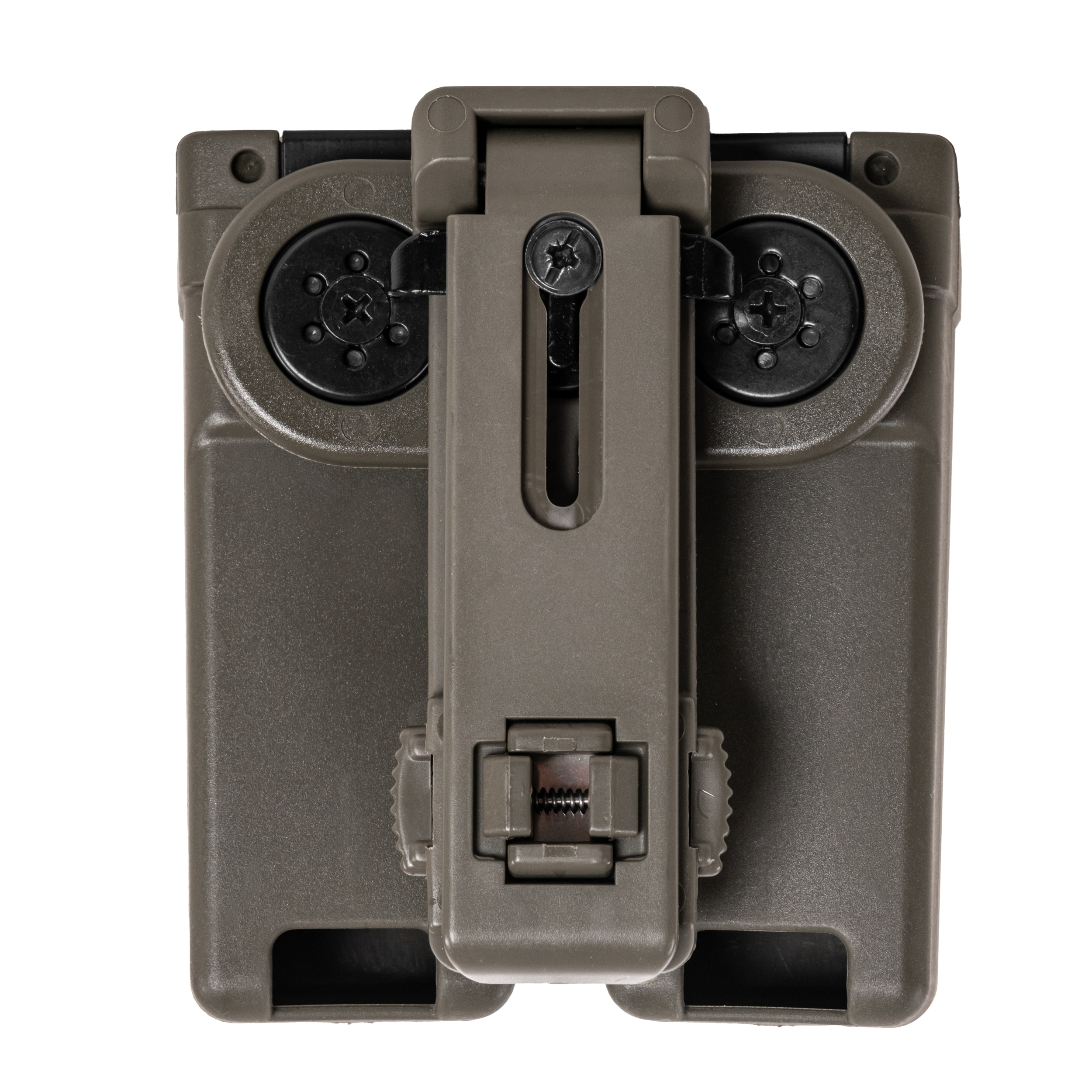 Pochette chargeur double ESP avec fixation UBC-02 Clip pour chargeurs MP5/UZI/SA VZ.61 - Olive Drab