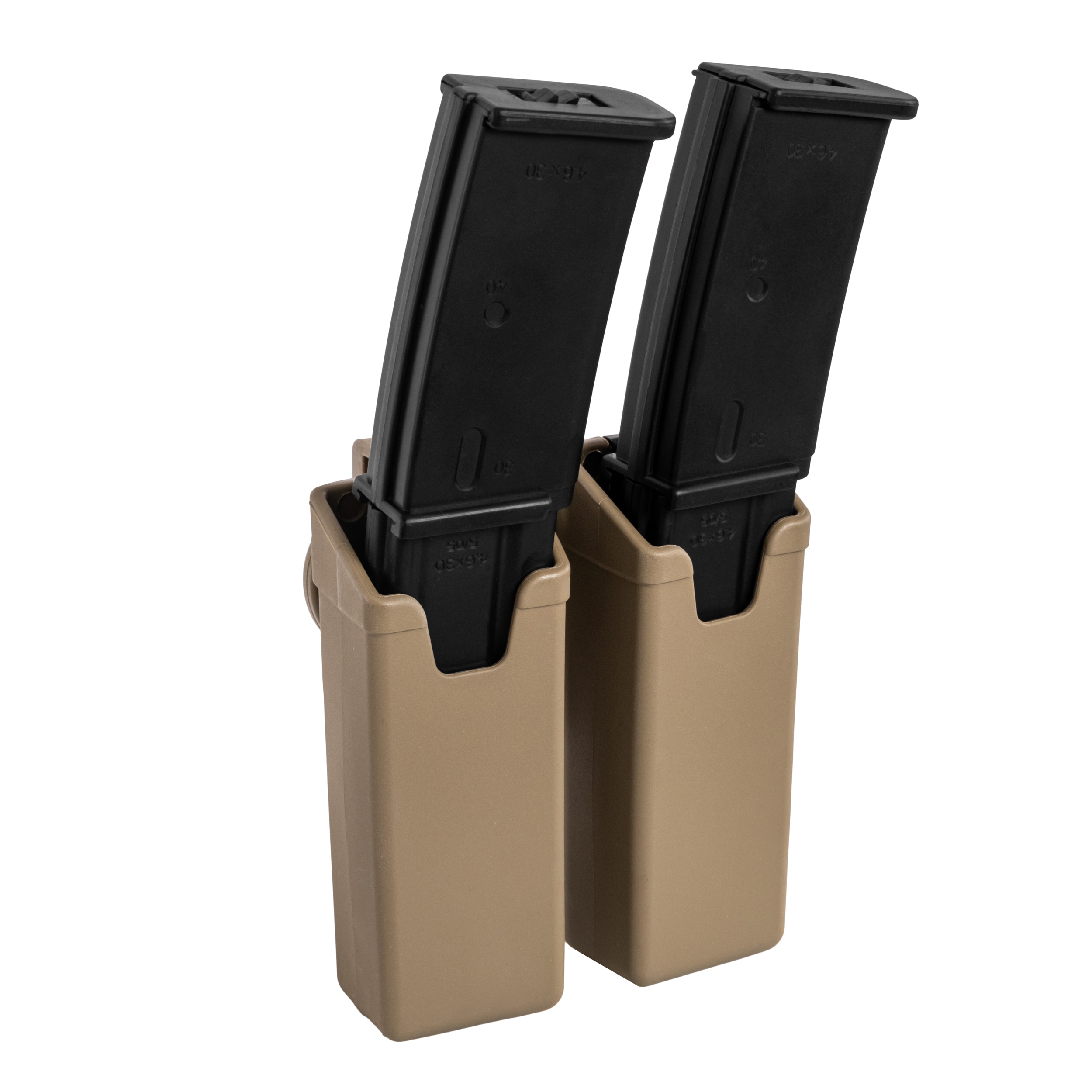 Pochette chargeur double ESP avec montage UBC-03 Clip pour chargeurs MP5/UZI/SA VZ.61 - Kaki