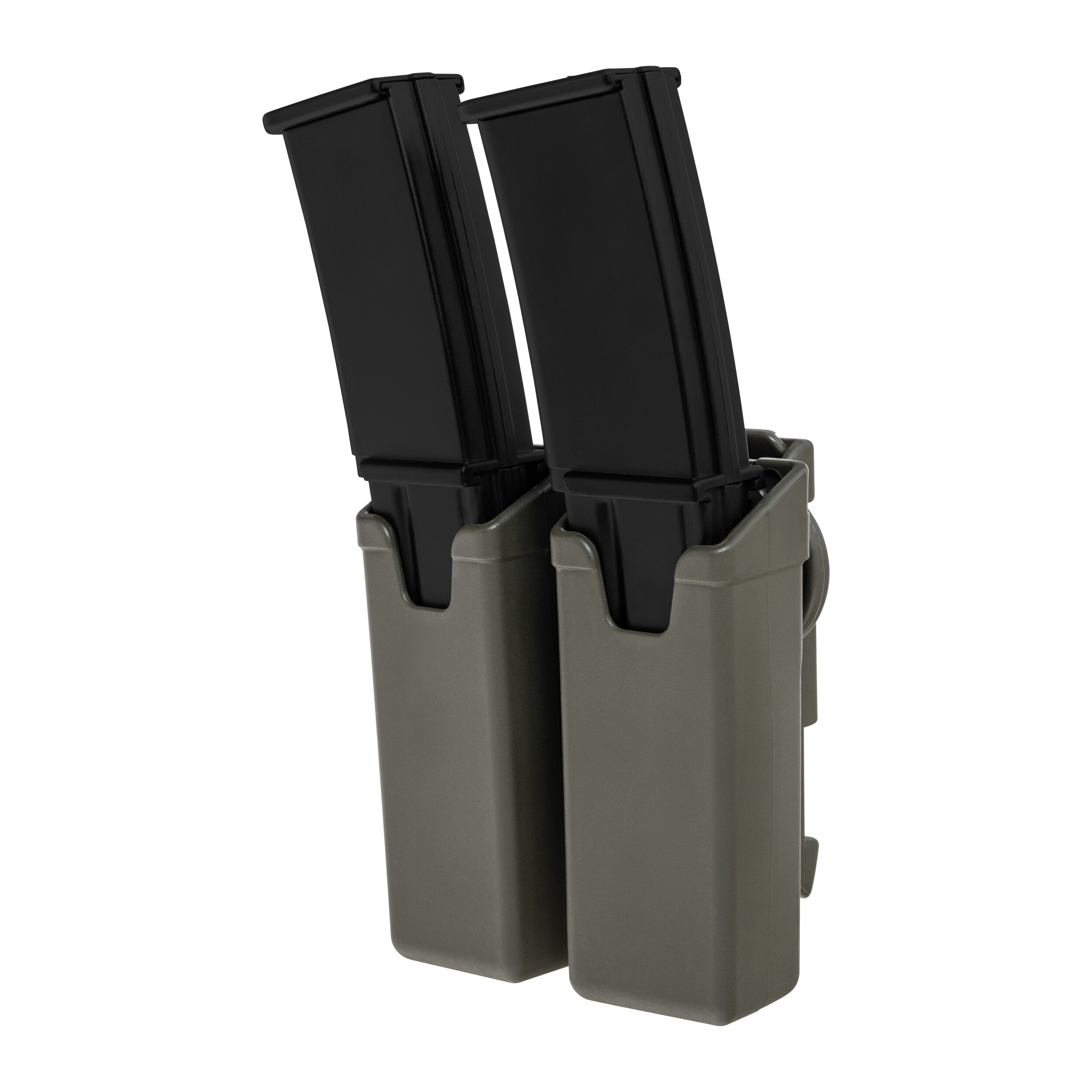 Double pochette rotative avec montage UBC-07 Clip pour chargeurs MP5/UZI ESP - Olive Drab