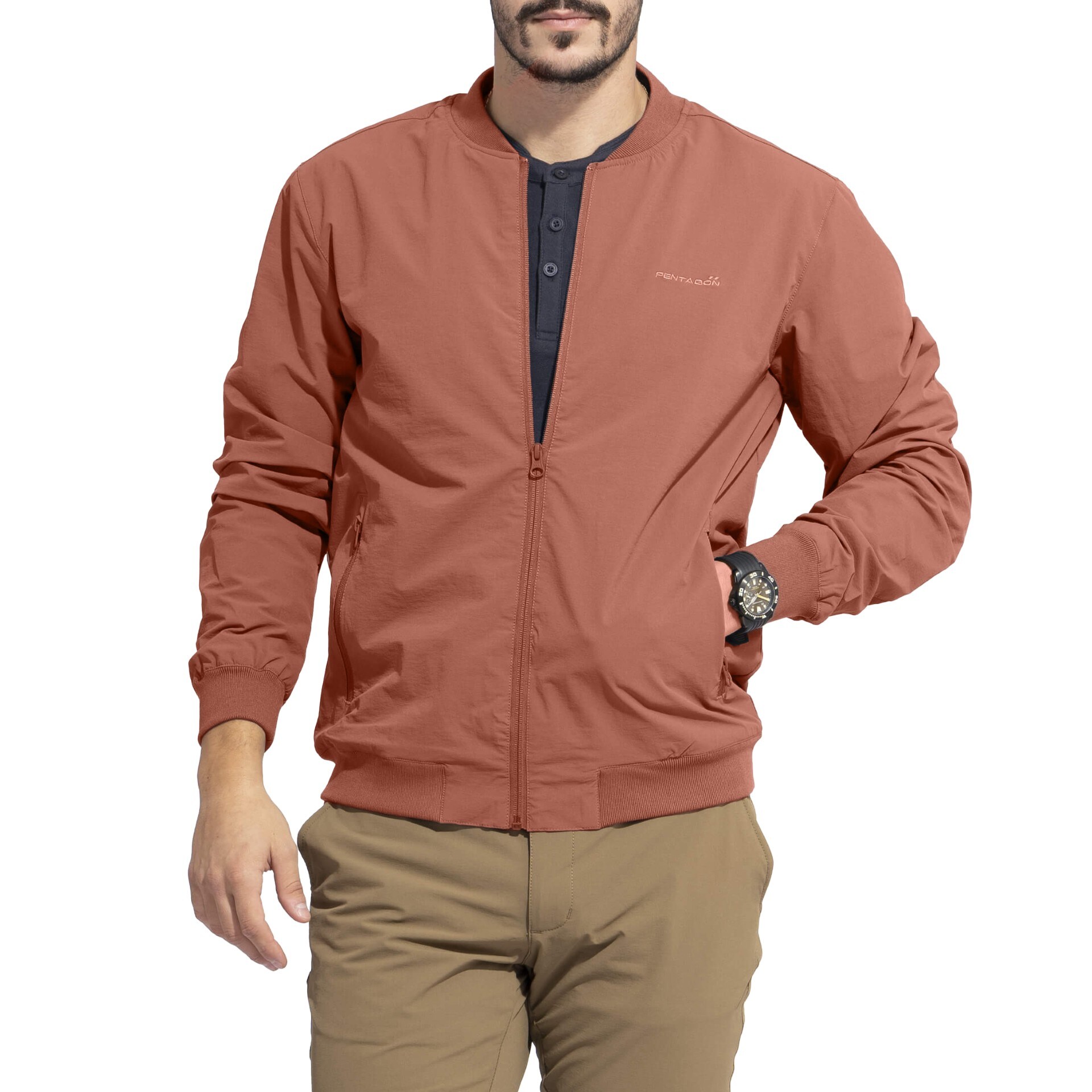 Veste M.A.P1 Flight Jacket Pentagon - Maroon Red